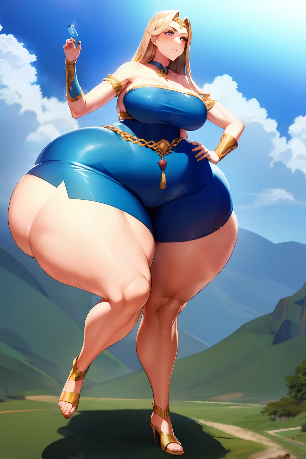 giant beautiful woman, goddess