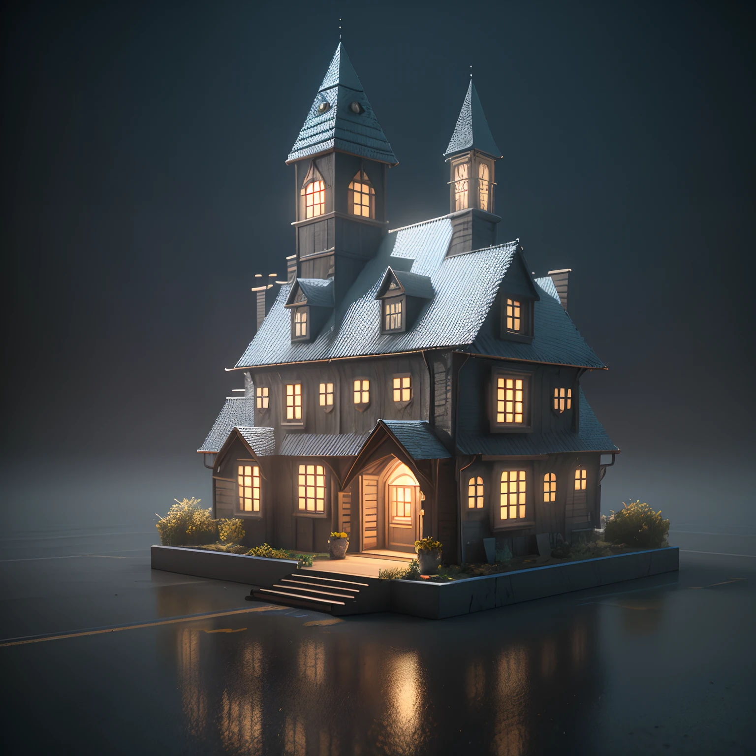 isometric perspective,white background,3D Render,realistic style,Magic Wizards house,Vray rendering,Art station, High quality, ultra-high definition details,concept design,monomer building,cinematic light, very high definition, high details, 8k, hyper realistic, high detail, Cinematic, 35mm lens, f/ 1. 8, global illumination,realistic lighting,Unreal Engine rendering,Substance 3D, Octane rendering,(hdr:1.3)