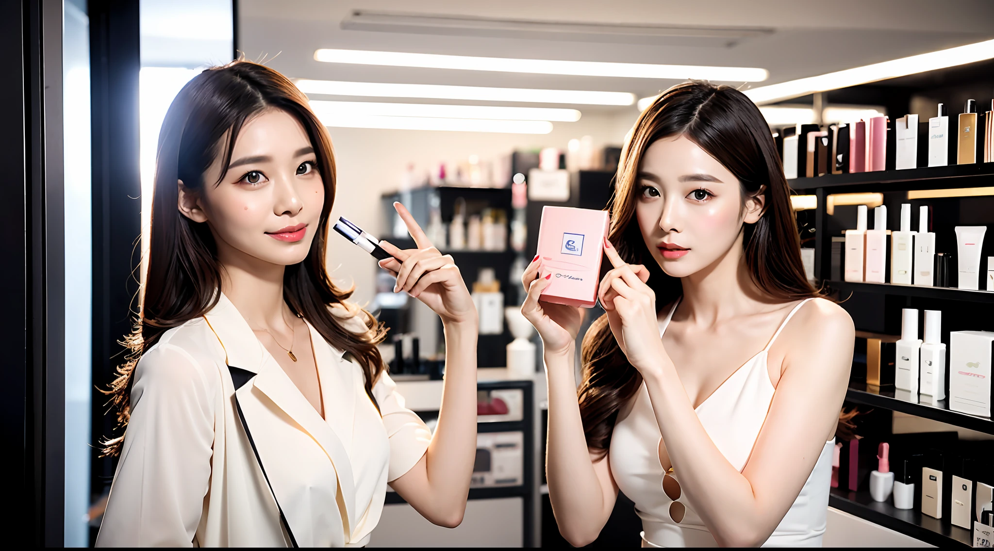 Advertising model for cosmetics manufacturer