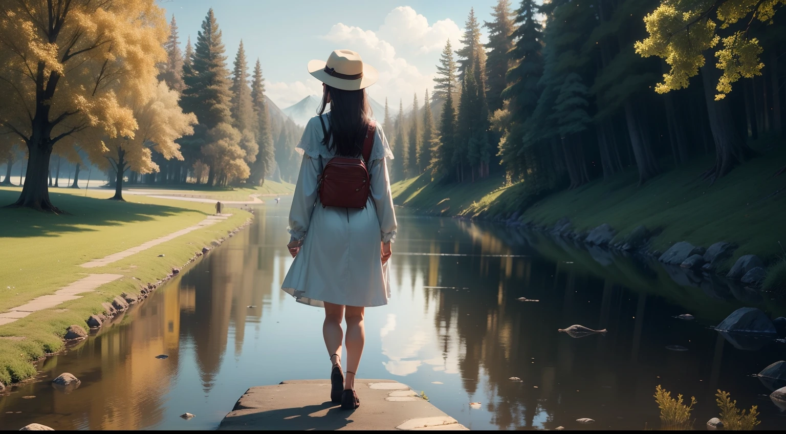 With one last look in the mirror, Sofia walked back to the riverside. She looked at the gently flowing water and felt a rush of gratitude for all the adventures she had lived in her dreams. She knew that her fish friend, Finley, would still live on in her memory and heart, and she would always miss him. As she looked at the horizon, Sofia smiled, knowing that her journey would continue, full of wonderful dreams and realities.