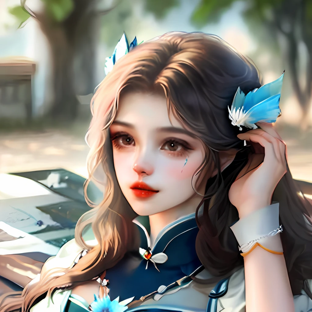 Works of masters，extreme picture quality，Rich in graphics，The face is delicate，Hand optimization，bunnygirl，Three-point bikini，white stockings，Raised sexy，Charming，Enchanting lying down