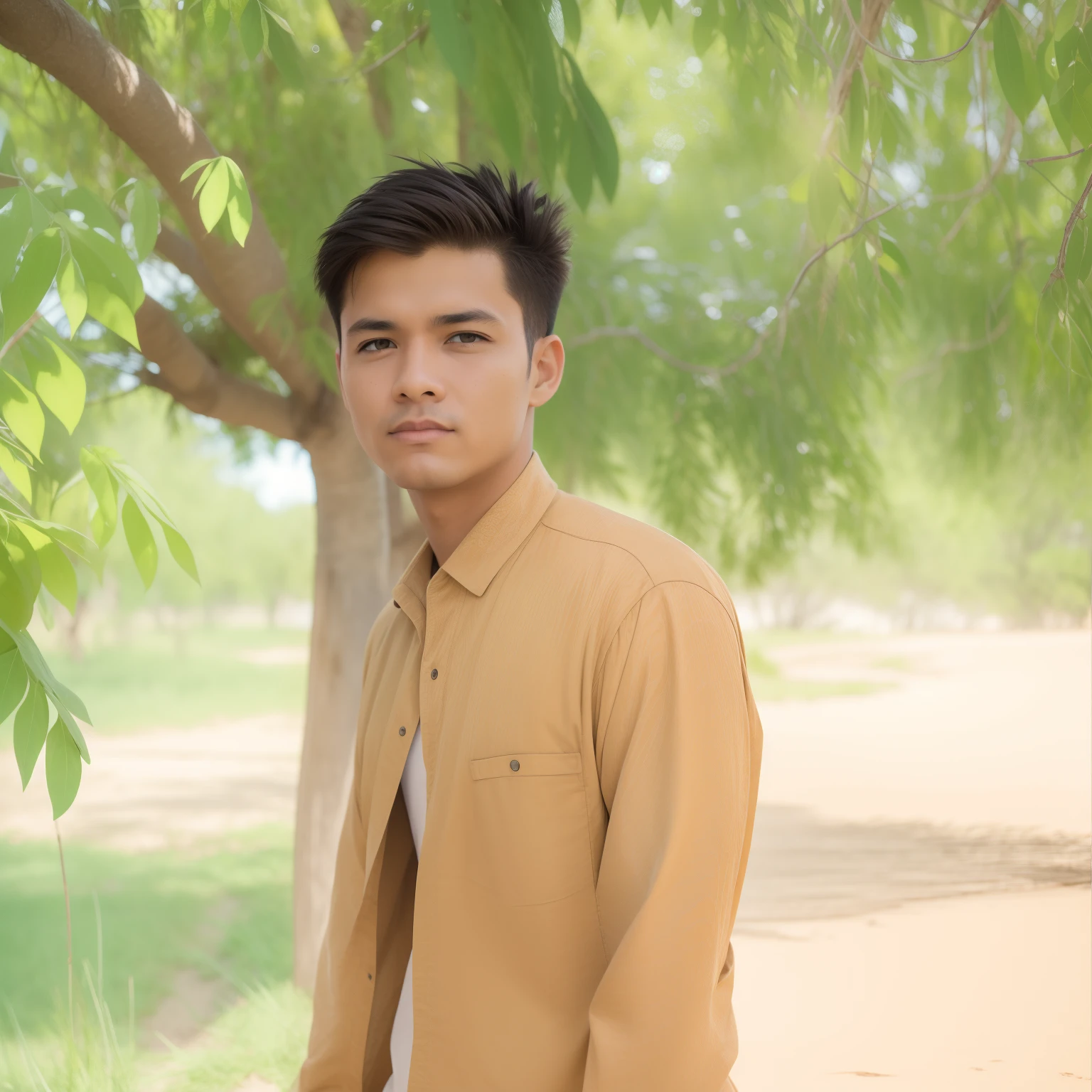 Change this photo background to a dune, sunset professional product photography
