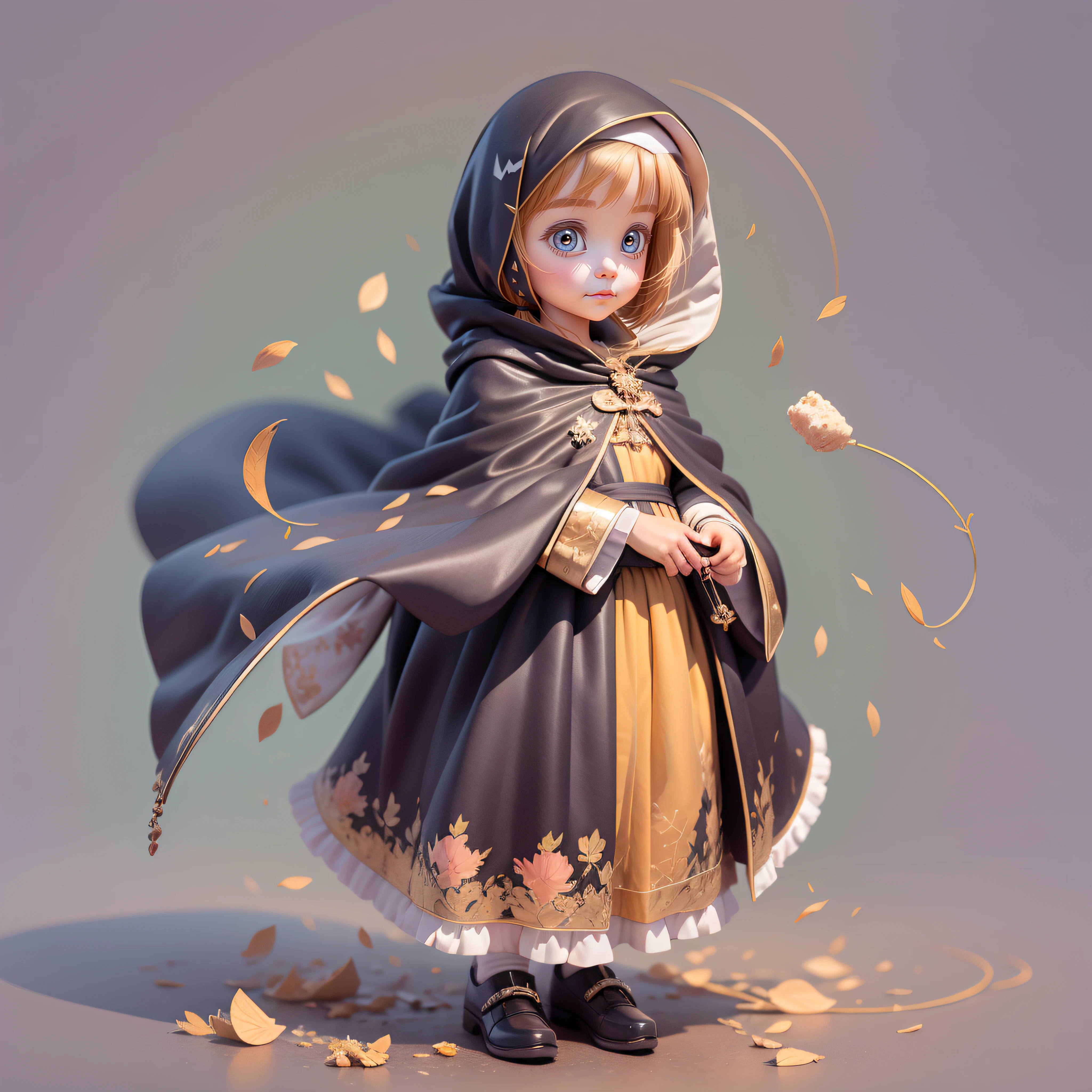 There was a in a costume and a cape, lovely digital painting, childrens art in artstation, Cute detailed digital art, cute 3 d render, adorable digital art, 3 d render stylized, render of a cute 3d anime girl, cute character, Guviz-style artwork, 3d render digital art