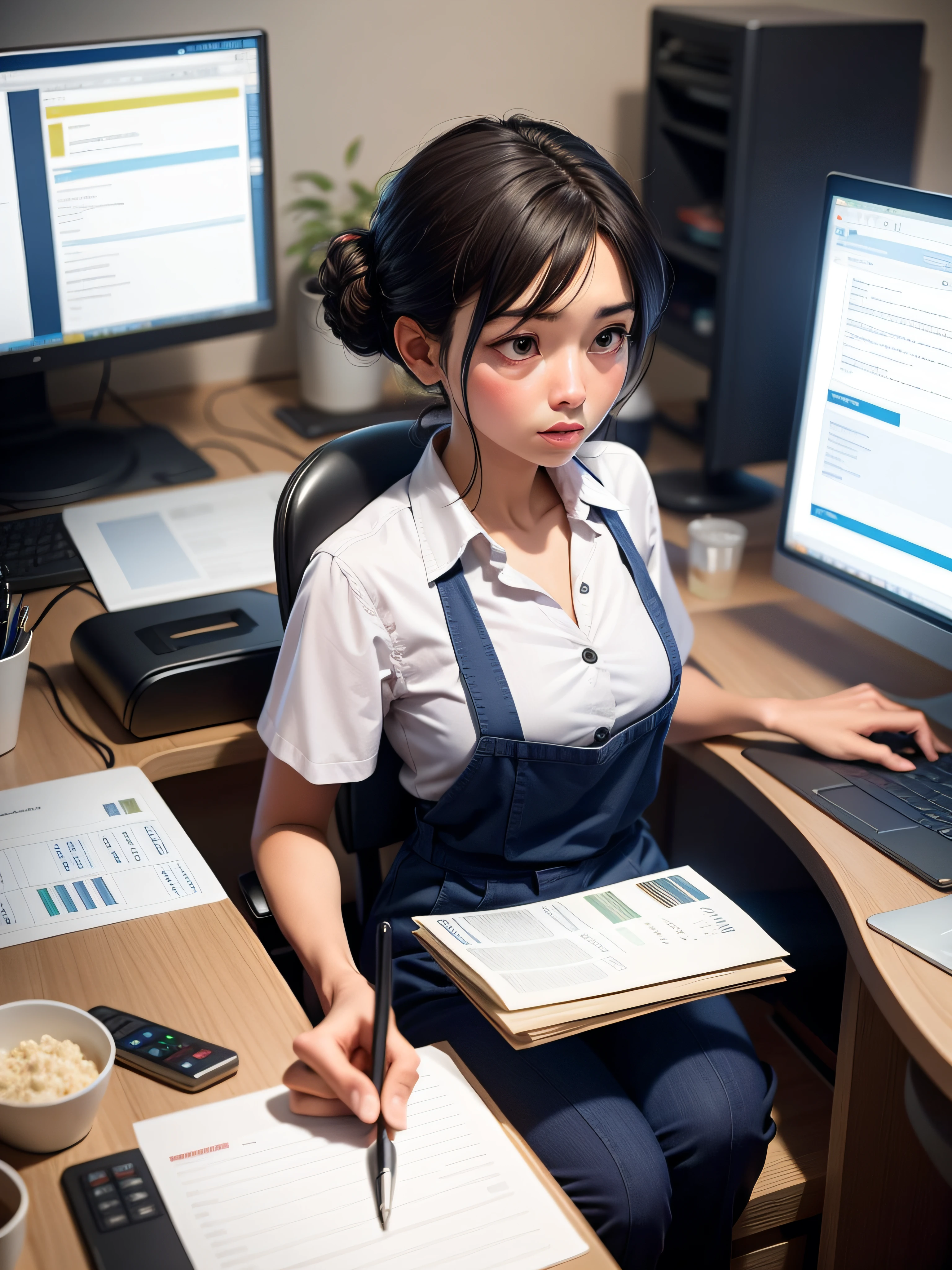 a scene of one working having effort and in the same scene one wanting to make easy money