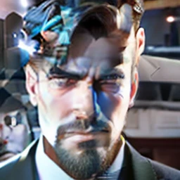 Background change keep realistic face a handsome man