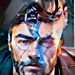 Background change keep realistic face a handsome man