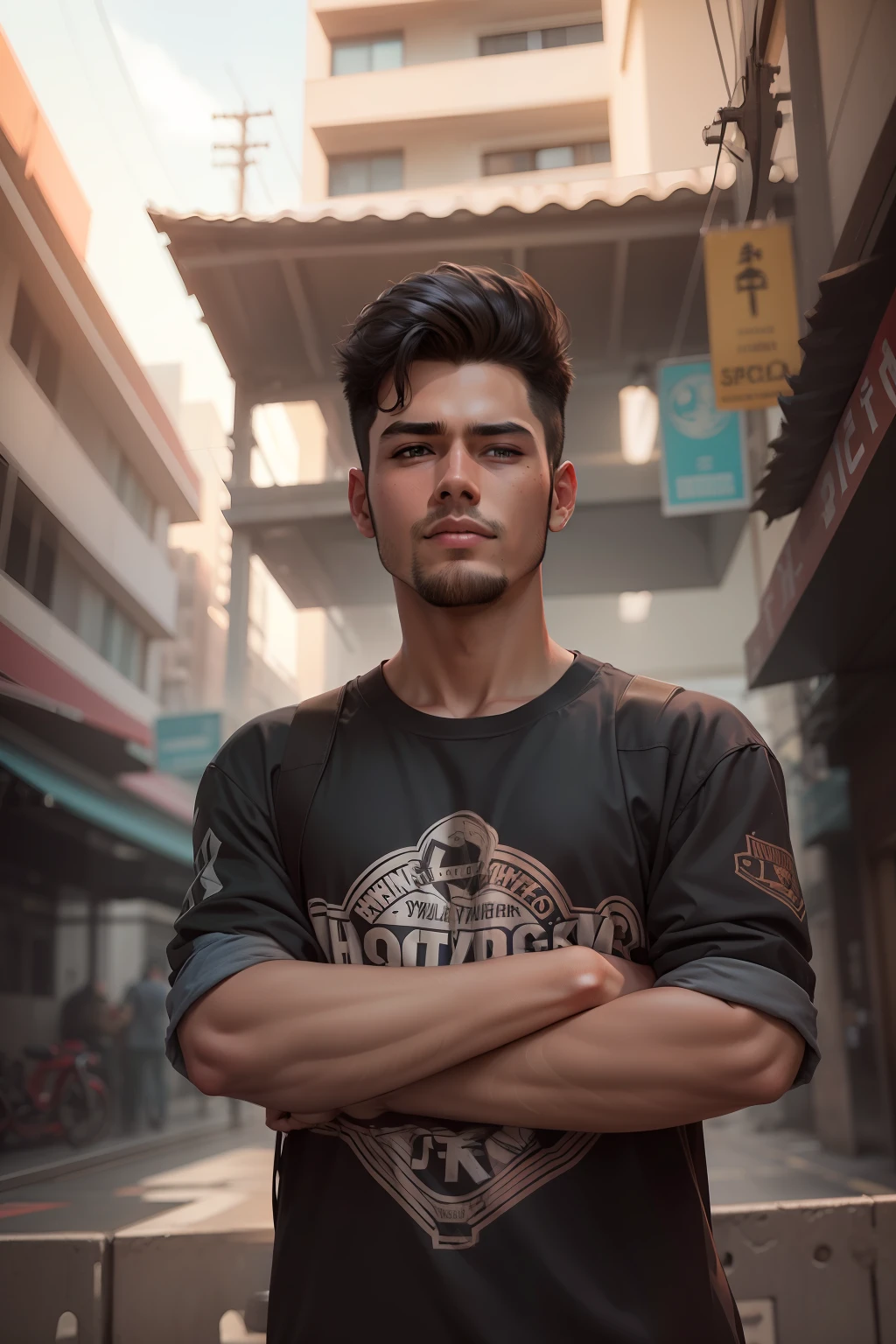 Change background, syberpunk handsome boy, realistic face smart 🤓
