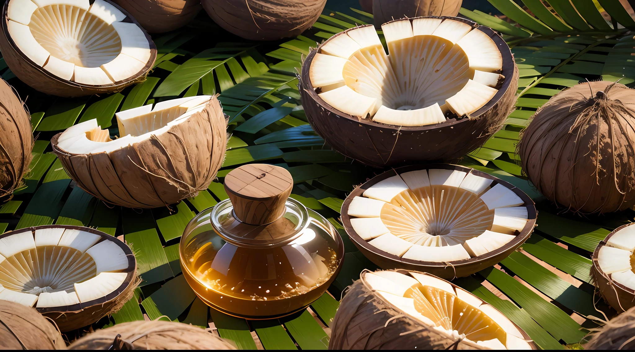 Frutos de coco, Cocos, fruta coco, coconut oil, espadas, naturais, Natureza, Natureza, Linda, renderizado, fotorrealista, UltraHD, 4k, texturasdetalhadas, sombras detalhadas, cores detalhadas, por do sol, sol se pondo, Sunset, Natureza Linda, fundo preto, por do sol, contraste detalhado, contraste realista, alta resolução, cores detalhadas,
