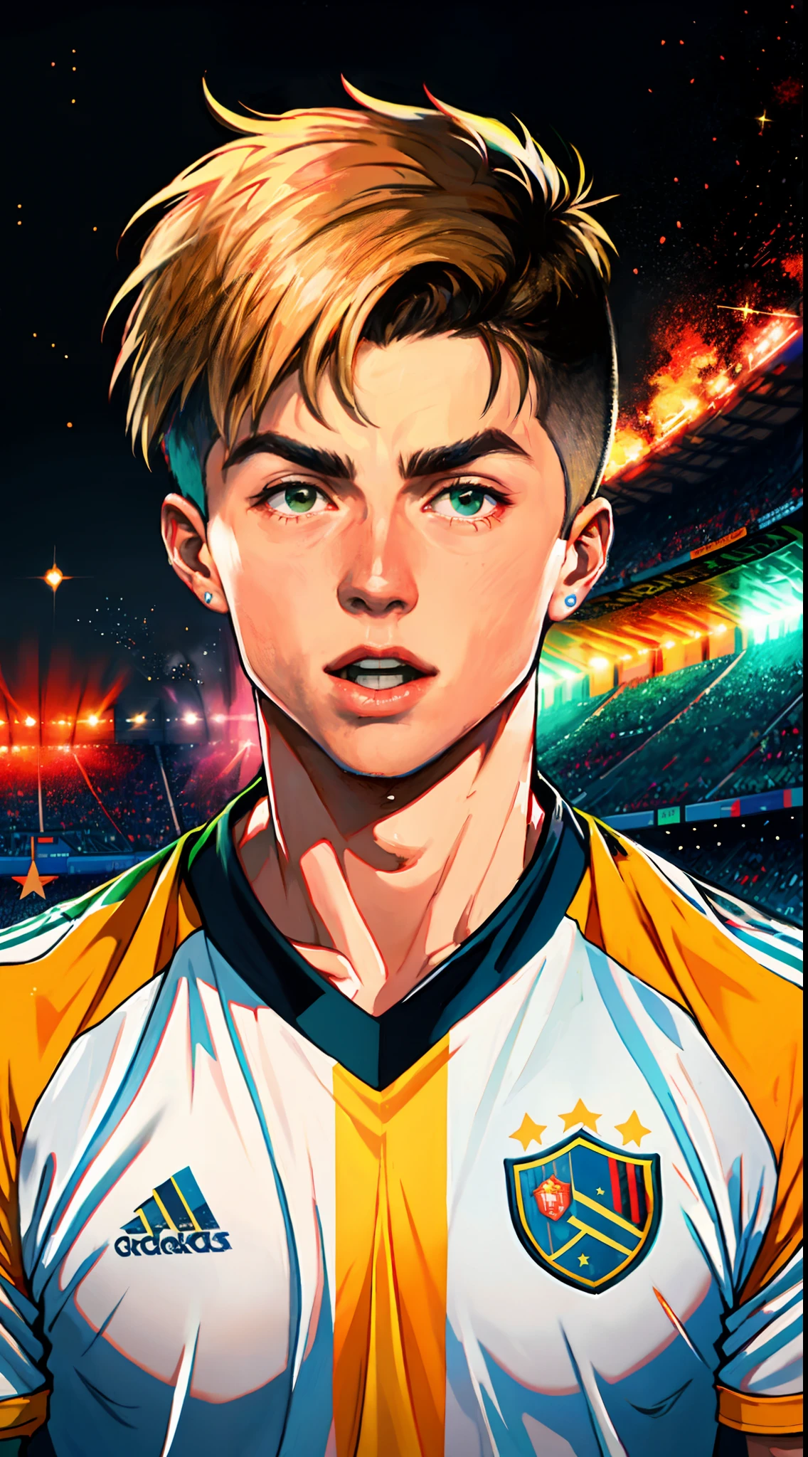 a close up of a soccer player with his mouth open, soccer players martin ødegaard, soccer player martin ødegaard, cristiano ronaldo, 🚀🚀🚀, soccer player cristiano ronaldo, 💣 💥, 🔥 😎 🕹️ 👀, 💣 💥💣 💥, soccer player matthijs de ligt, ronaldo luis nazario de lima, 🕹️ 😎 🔫 🤖 🚬