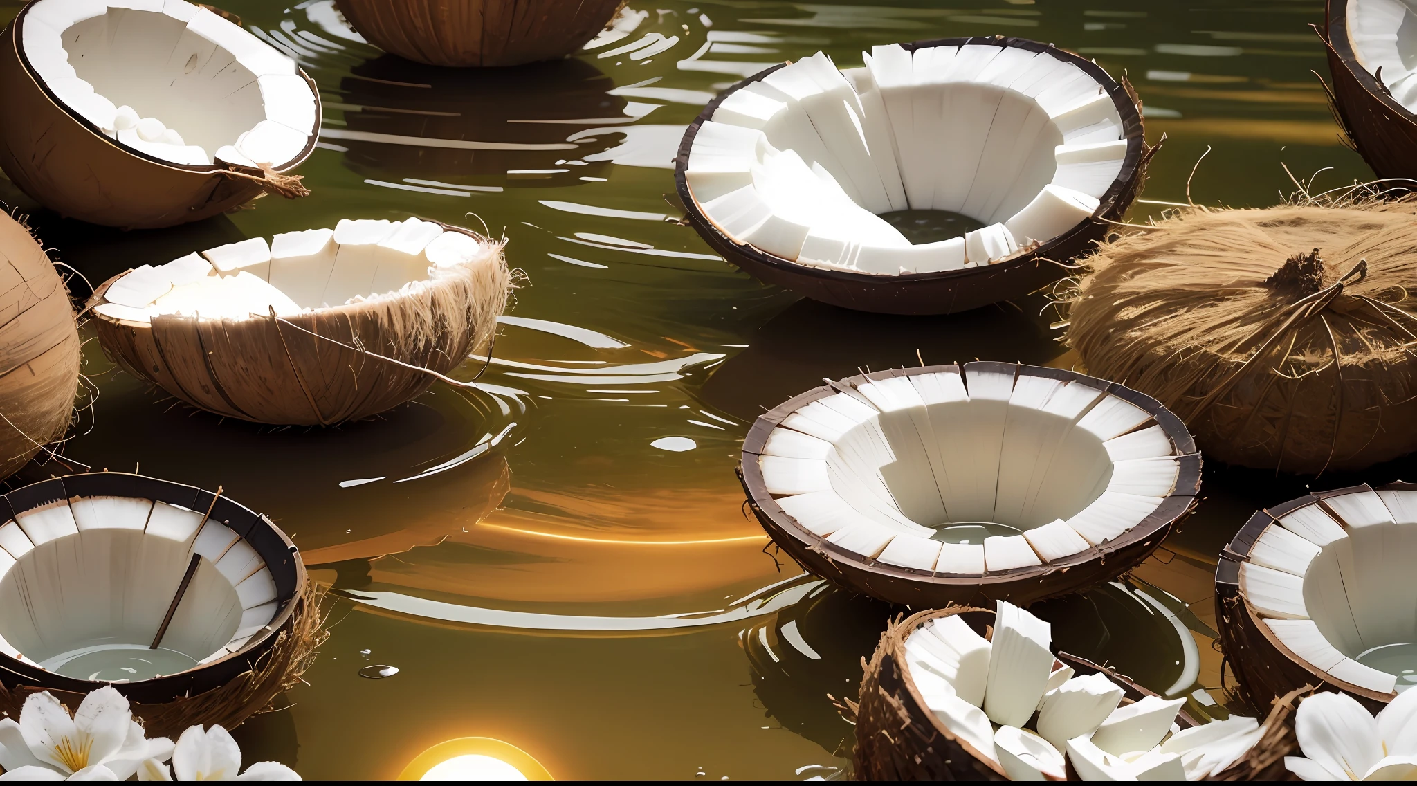 Coconut Oil, Natural Coconut Oil, espadas, naturais, Natureza, Natureza, Linda, renderizado, fotorrealista, UltraHD, 4k, texturasdetalhadas, sombras detalhadas, cores detalhadas, por do sol, sol se pondo, Sunset, Natureza Linda, fundo preto, por do sol, contraste detalhado, contraste realista, alta resolução, cores detalhadas,