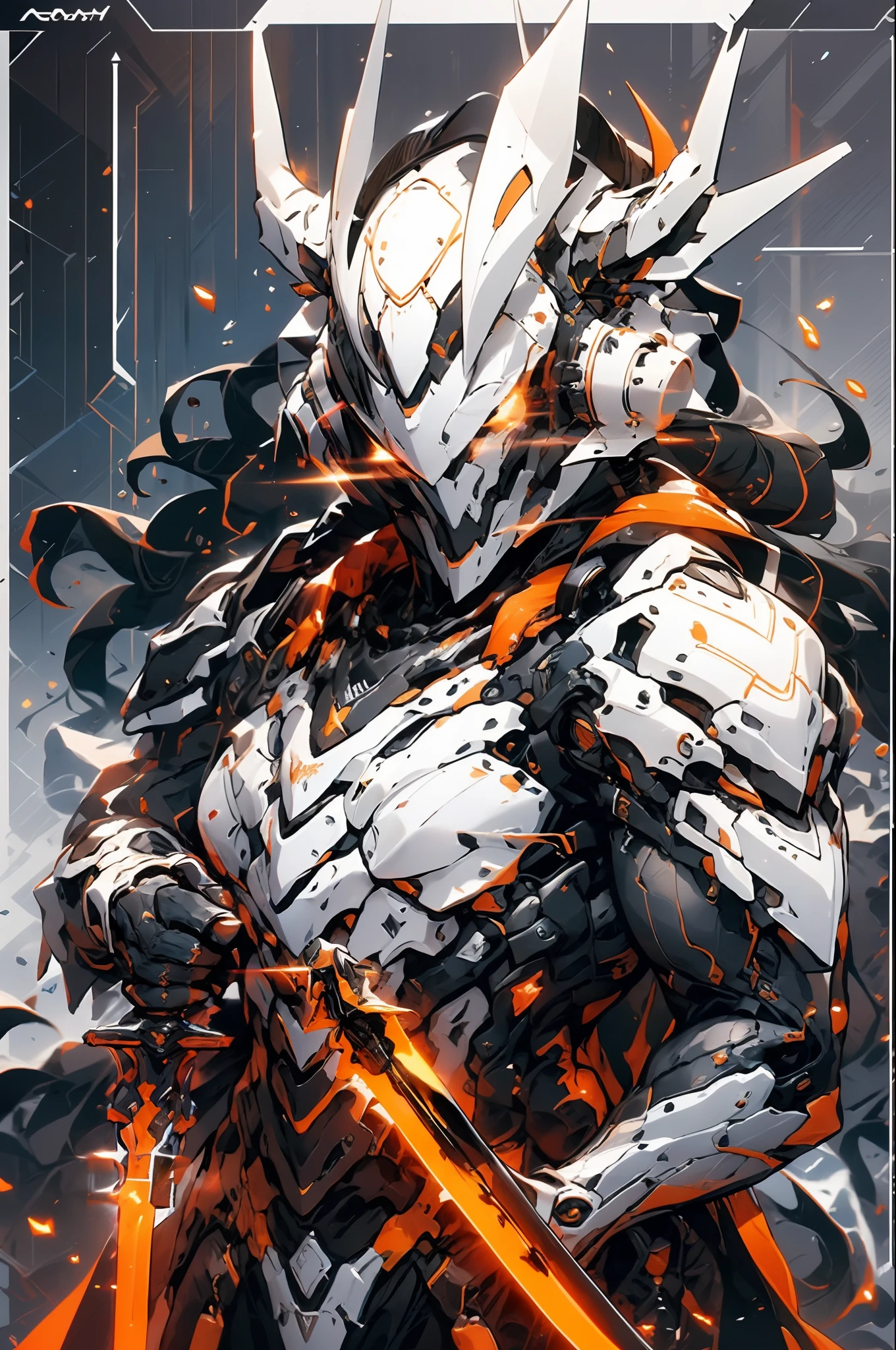 a close up of a person holding a sword in front of a blue light, deathknight, profile picture 1024px, death knight, style of duelyst, blizzard game concept art, king of time reaper, world of warcraft art style, the lich king, world of warcraft splash art, official splash art, arknights, from arknights