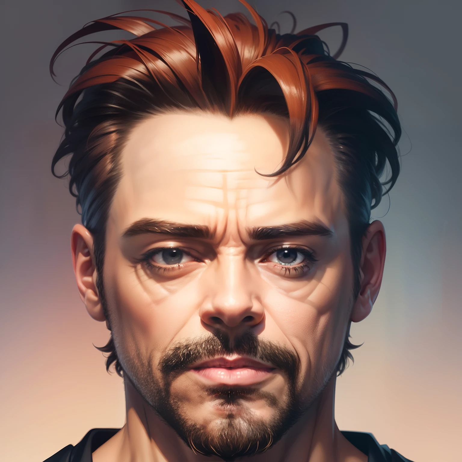 Only face downey jr without cloth vector art age 50 above