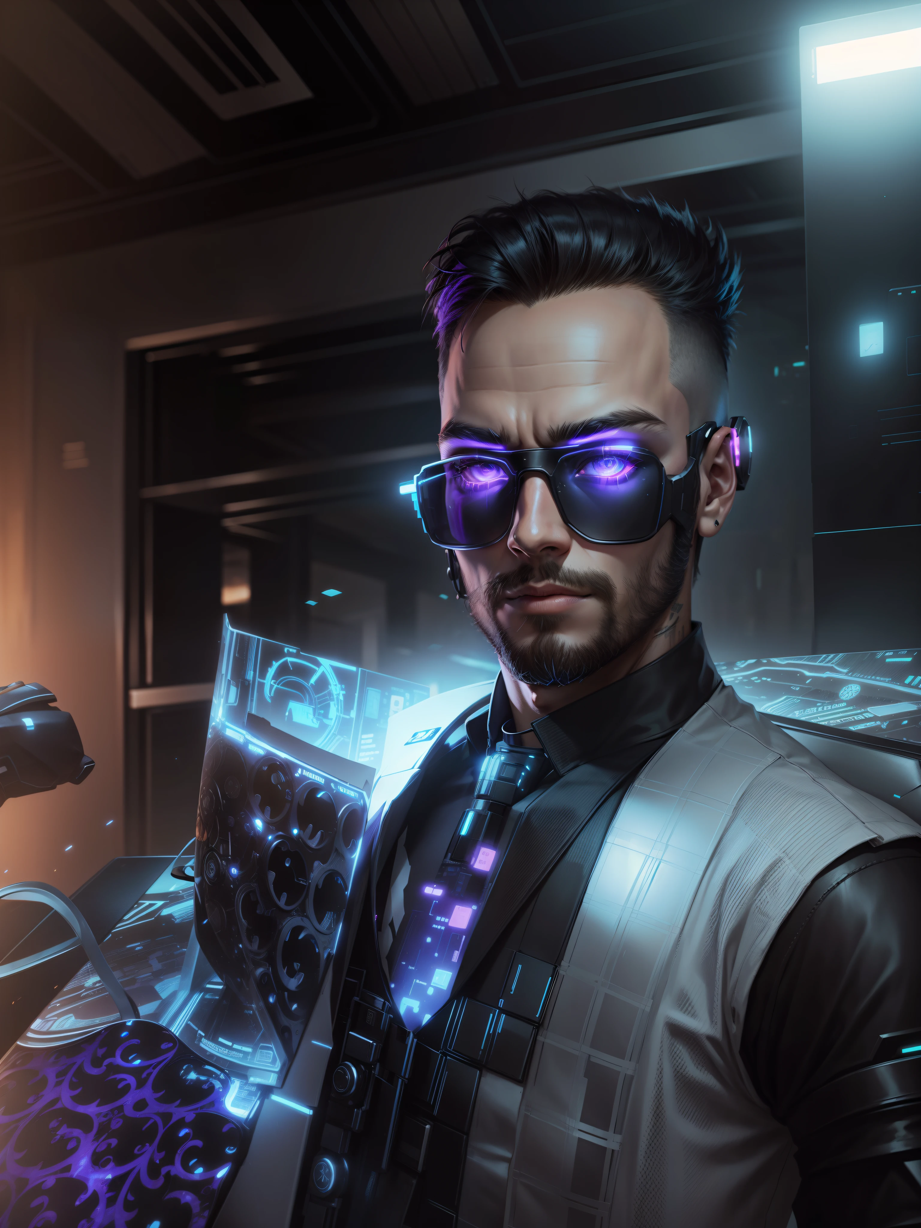 Change background cyberpunk handsome boy, realistic face, 8k, ultra realistic,