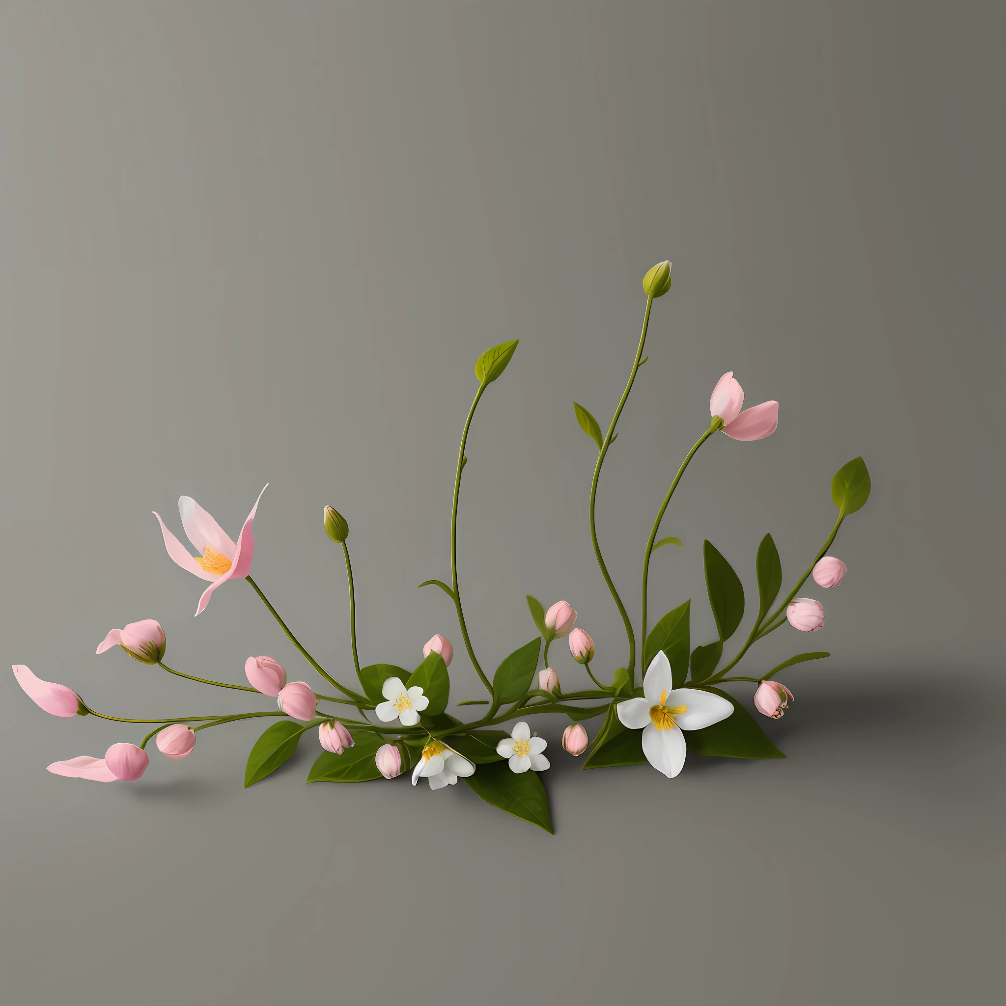 Simple and clean,blossoms