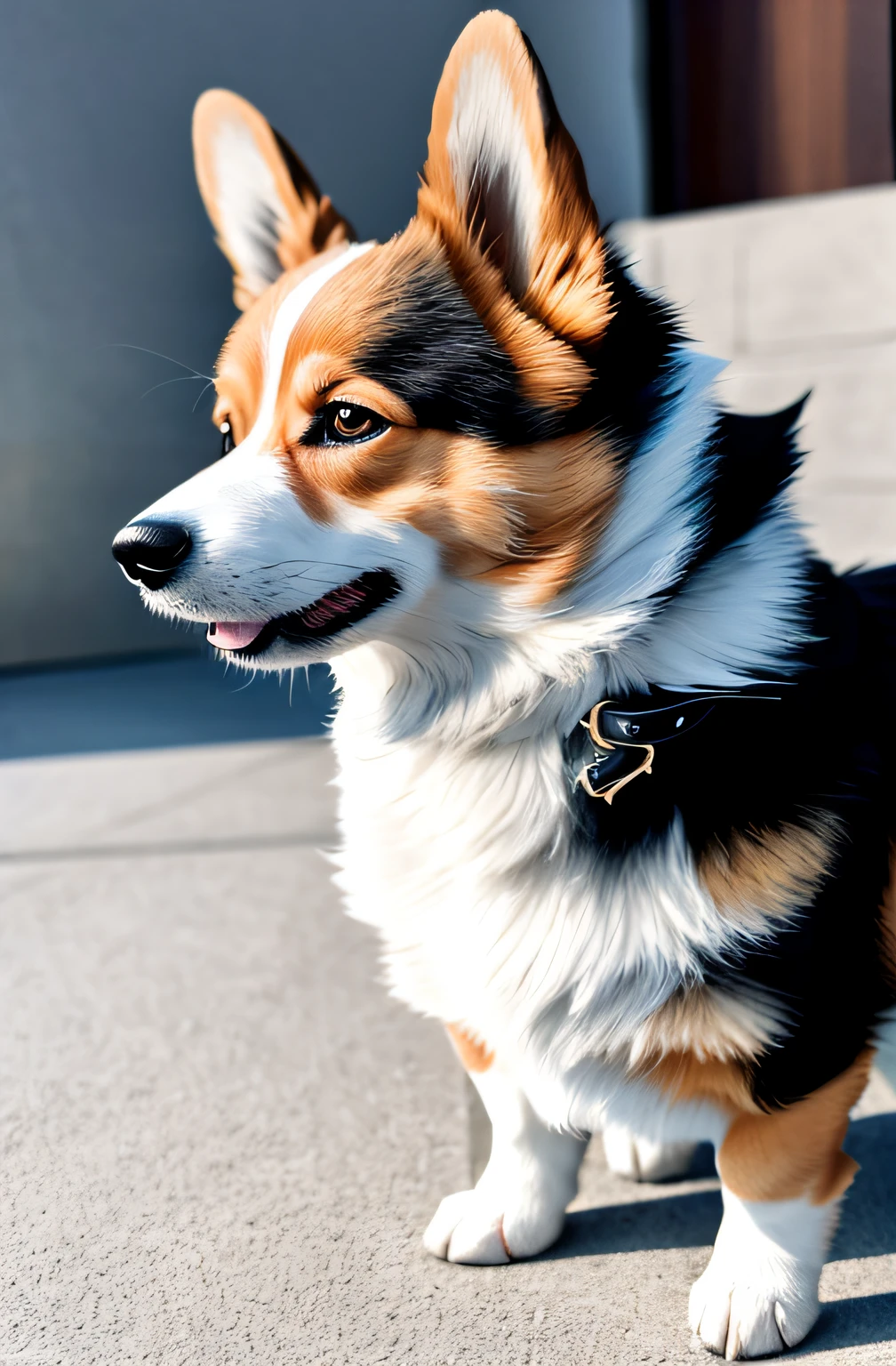 Strong corgi，at centre，Critical vision，复杂，highly  detailed，breath taking beauty，precise lineart，with dynamism，Comprehensive cinema，Kahn Griffiths，Conrad Rosset，（most beautiful portrait in the world：1.5）