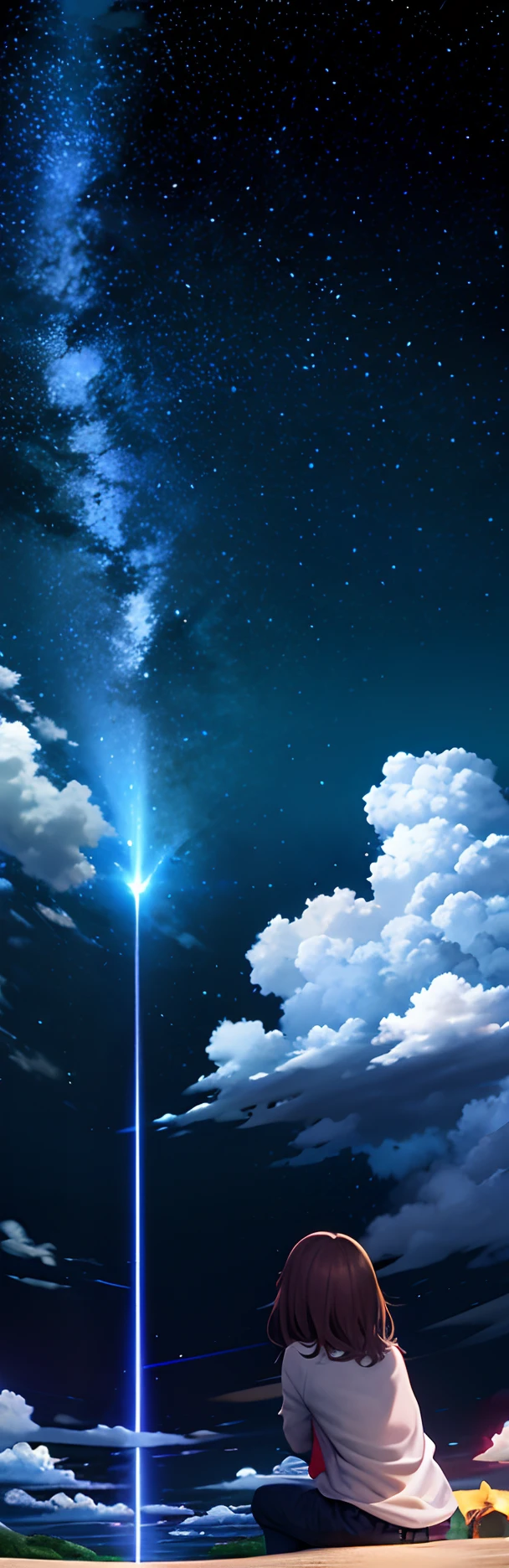 Remove clouds , remove ground from photo , remove person ,( only sky is visible)