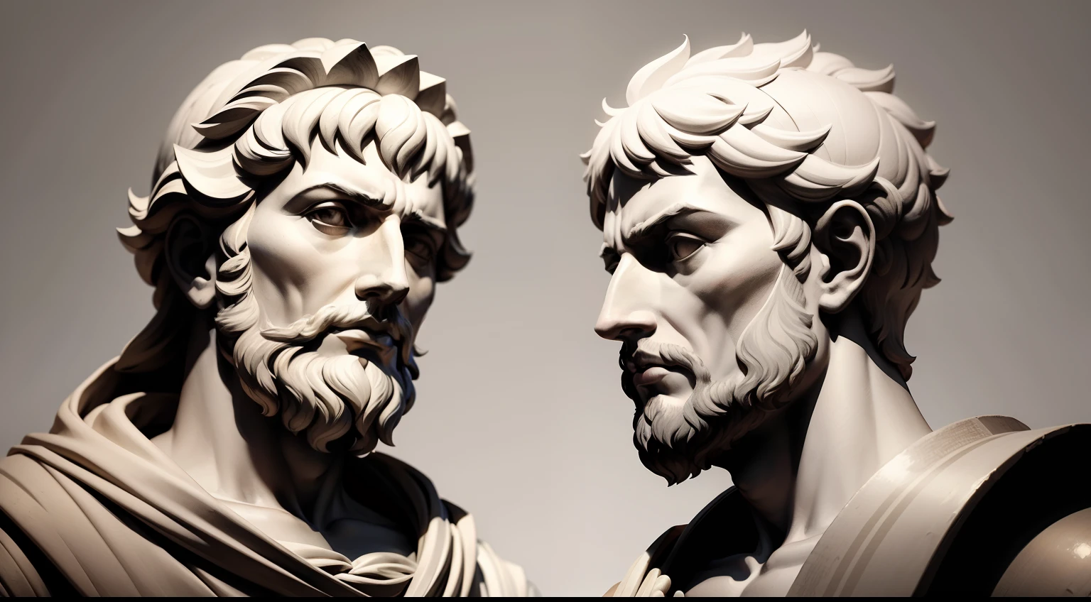 A stoic quote by Marcus Aurelius and Seneca against a neutral background, typography design