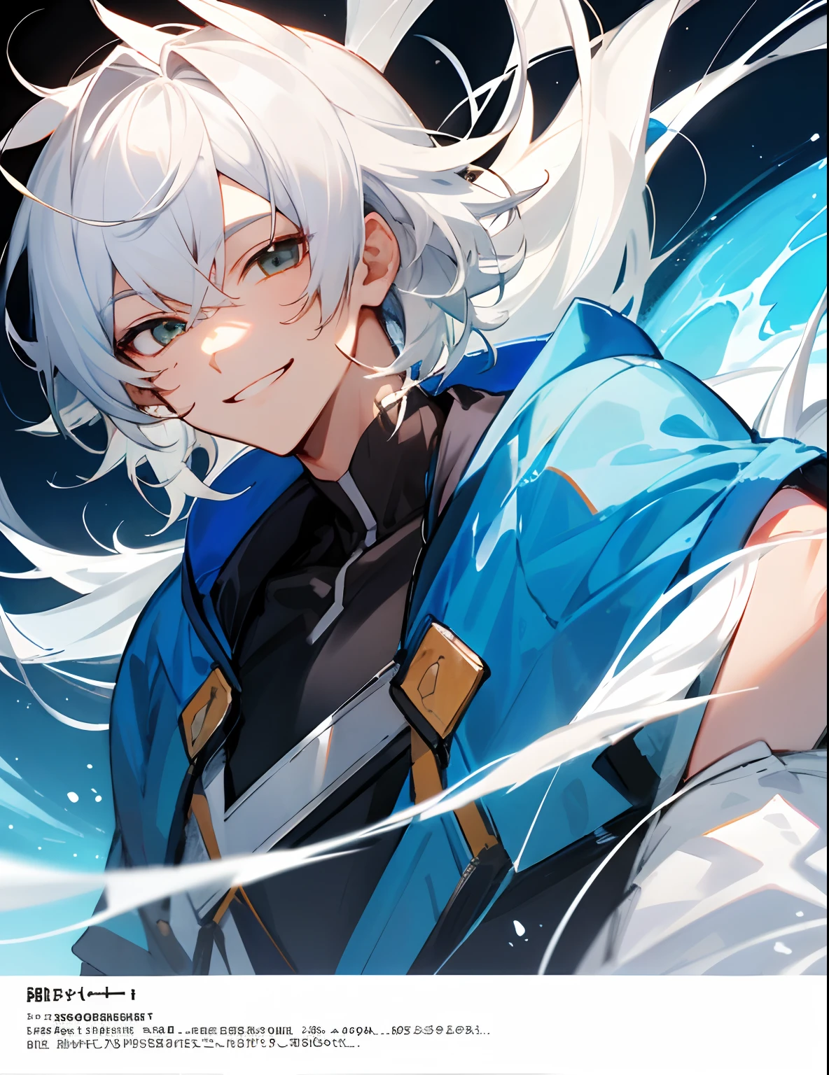 The white-haired good-looking ager smiled gently