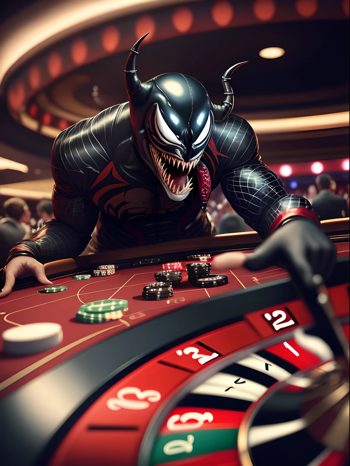 Venom playing roulette