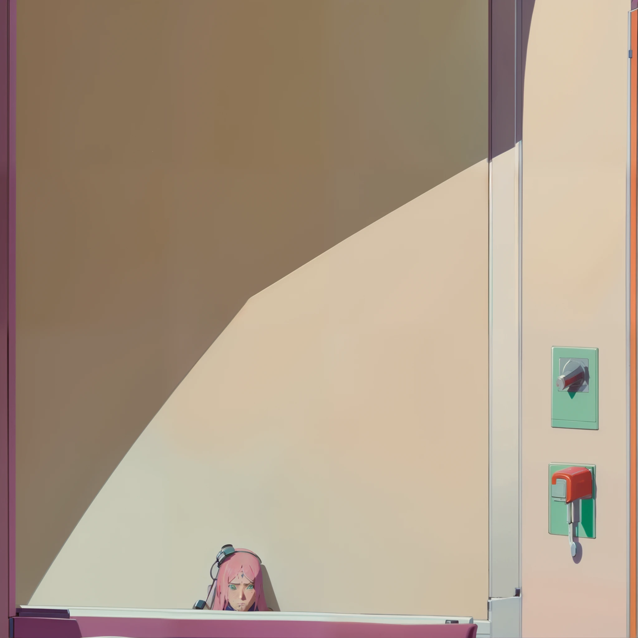 In a sunlit Konoha hospital room, the air is laced with antiseptic and comfort. Haruno Sakura's attention is absorbed by the patient's condition, her brows furrowing in deep concentration as she reviews medical charts. The rhythmic beeping of monitors punctuates the room's calm atmosphere.A soft knock on the door captures her attention, and her verdant eyes lift to see Hokage Naruto Uzumaki entering. His presence seems to infuse the room with a burst of energy, his orange Hokage cloak contrasting the sterile surroundings. Their eyes meet, and a fleeting but charged moment passes between them.Naruto's ocean-blue eyes hold a mixture of familiarity and remorse, an acknowledgment of their shared history. His lips curve into a half-smile, an unspoken sentiment lingering there. Sakura's gaze meets his with surprise, a hint of vulnerability softening her features, as she pauses her work to fully absorb his presence.Sakura places her medical tools down, and Naruto approaches with a few purposeful steps. Their gazes remain locked, the silence between them speaking volumes. It's a conversation that words can't encapsulate, filled with years of camaraderie, missed opportunities, and suppressed emotions.Amidst the sterility of the hospital, Naruto's voice breaks through the quiet. "Sakura..." The syllables hang in the air, a mixture of understanding and longing. Sakura's lips part in response, her expression caught between a nostalgic smile and a hint of sadness. "Naruto..."The depth of their connection becomes palpable as their eyes hold onto each other. It's a moment suspended in time, brimming with a wealth of unspoken sentiments. The guilt of unfinished love is almost tangible, a testament to the paths they tread and the sacrifices they've embraced.Their conversation transcends words as Naruto's half-smile remains, an echo of the bond that endures. Sakura's wistful smile carries the weight of memories, both cherished and tinged with a touch of regret. In this hospital room,