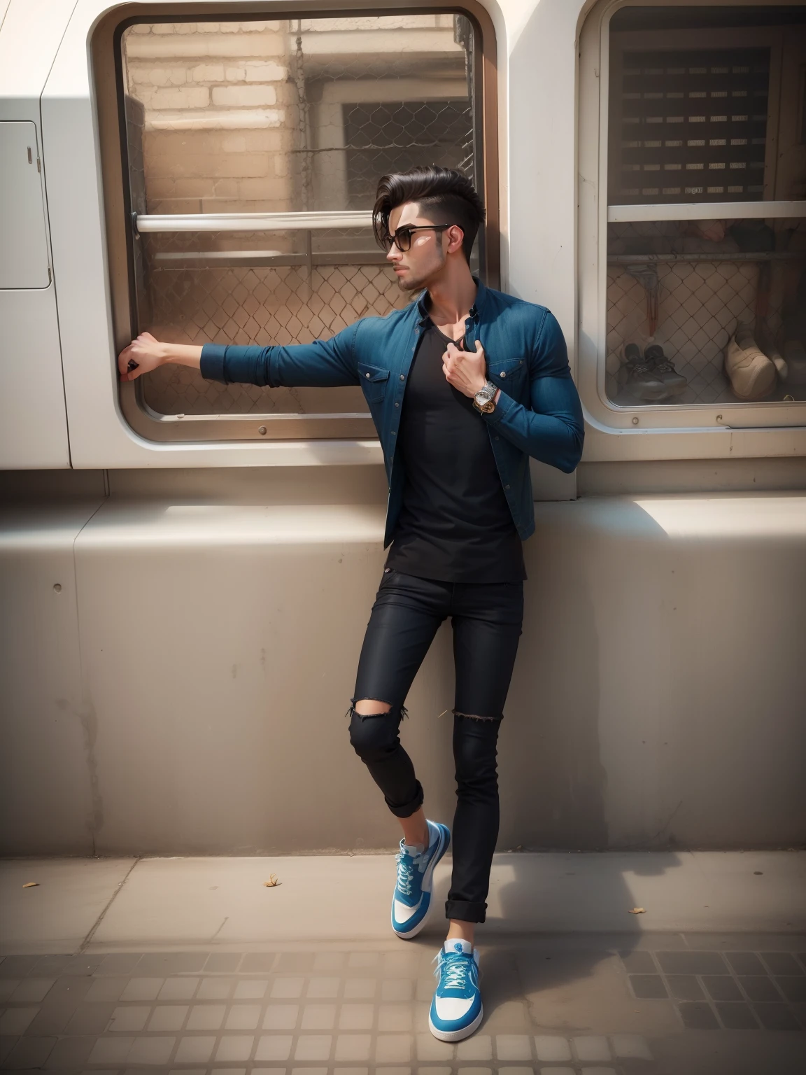 Stylish shart and pant and shoes, cute face, orginal face