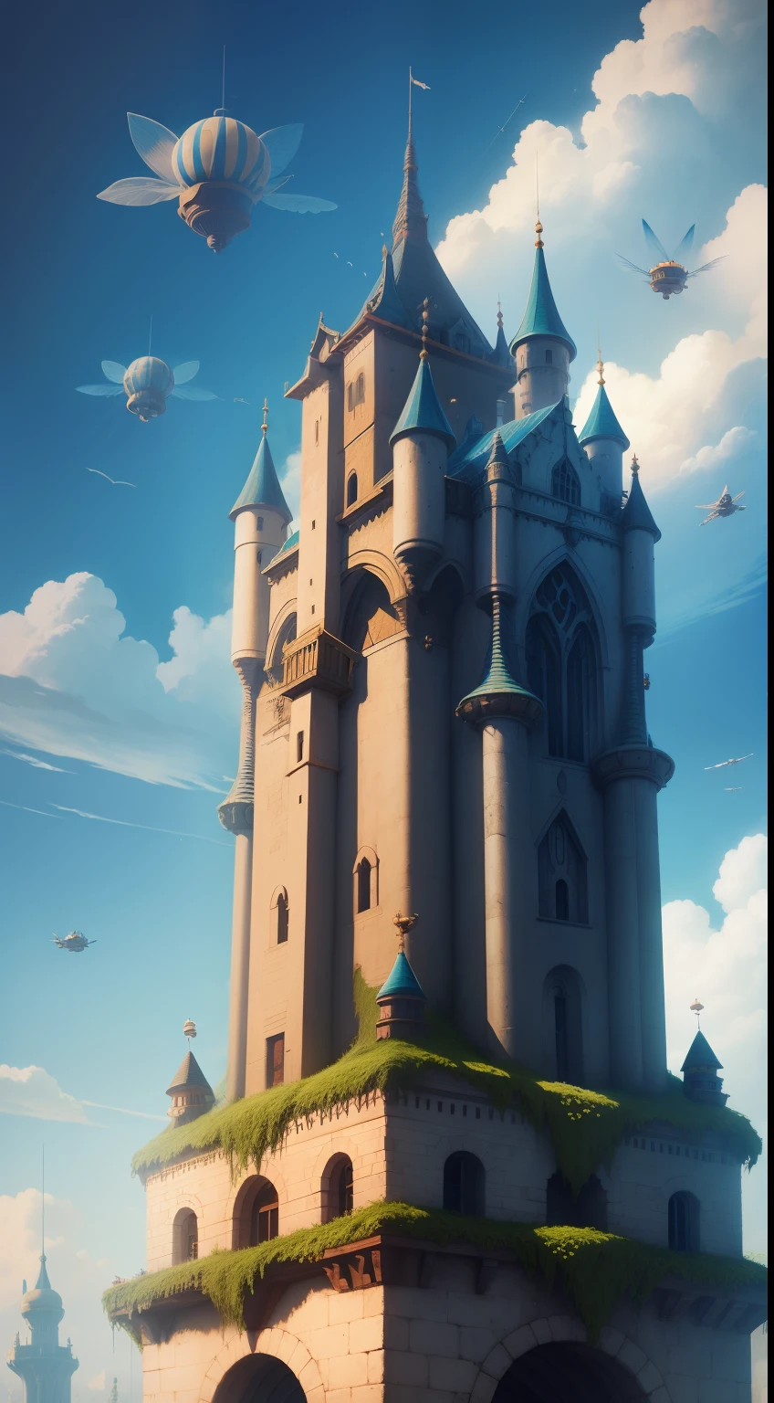 Fly castle in the sky