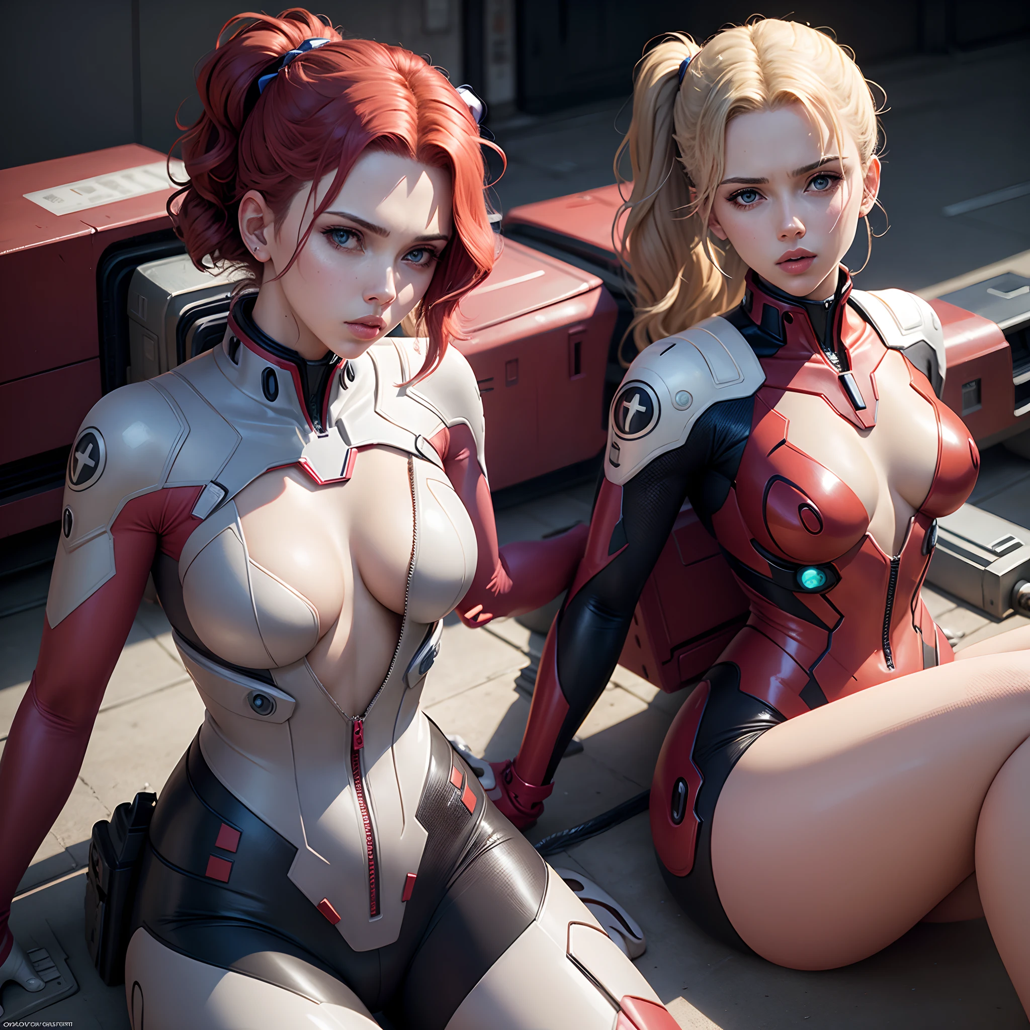 scarlett johansson com plug suit de evangelion --auto