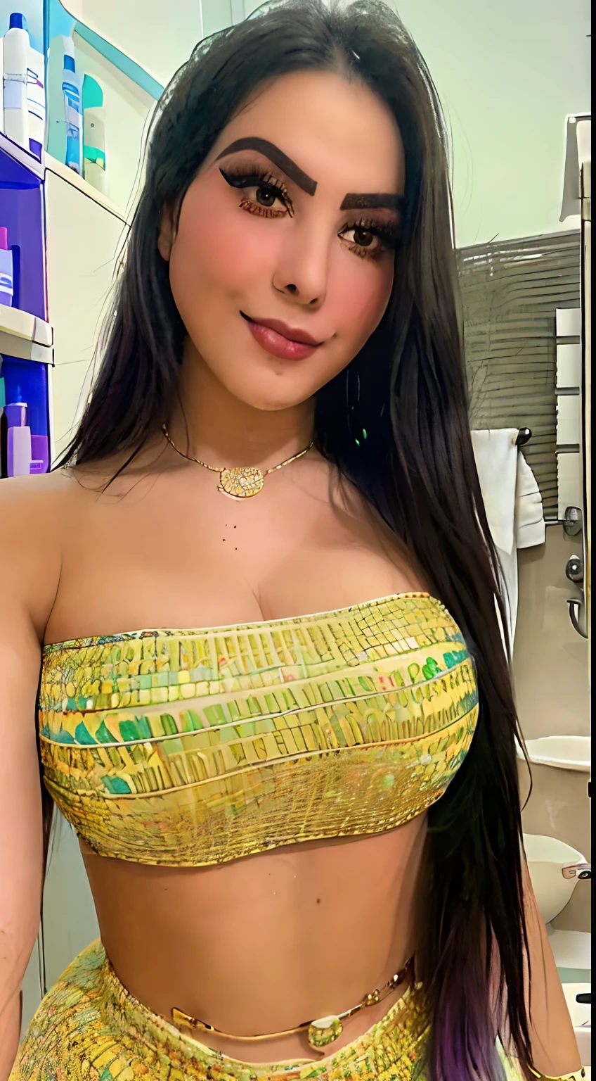 standing inside bathroom, sorrir, colar, brincos, corpo inteiro, longos cabelos brancos, Bem uniforme, soberbo, ultra-high-definition, Foto RAW, Realismo: 1.25), (gloss labial brilhante, long eyelashes, ROSTO LISO, pele brilhante, sombras naturais, luz ampla, luz ampla, profundidade de campo, cores fortes, subtle caustics: 0.8), sorrir, (Mamalhuda), V6 nsfw