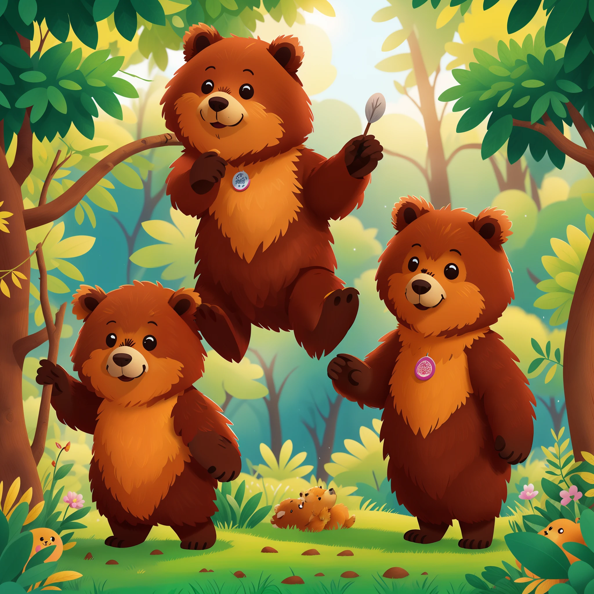 quero imagens de urso infantil em png