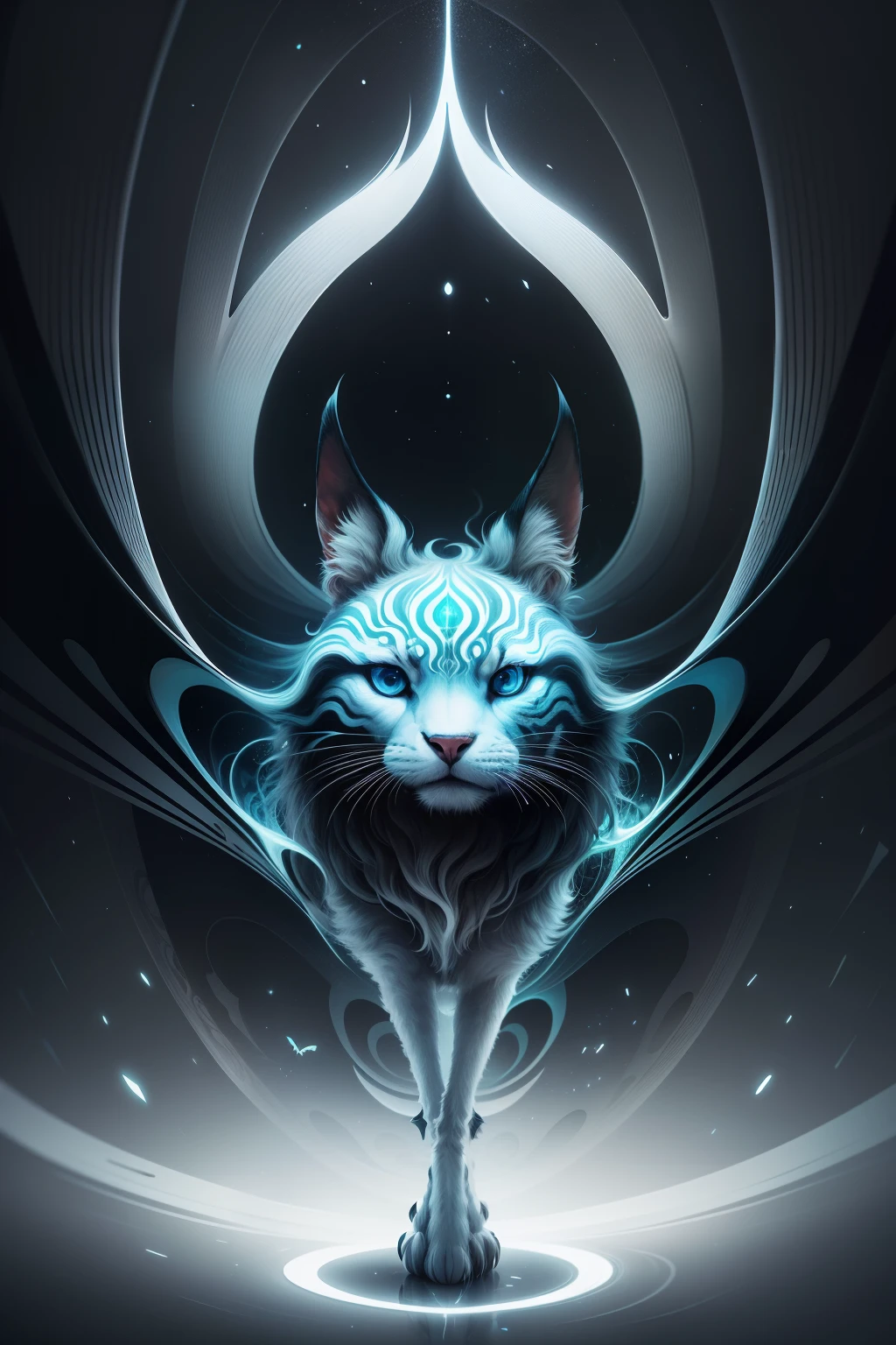 Illusory Animals": A style that features animals, but with optical illusions added to their features to create an otherworldly, imaginative look. Adjectives: imaginative, otherworldly, illusionary