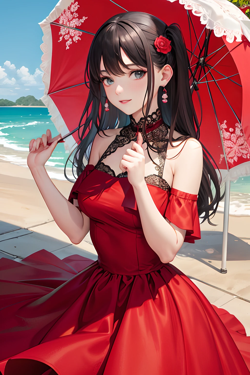 Red Dress Woman