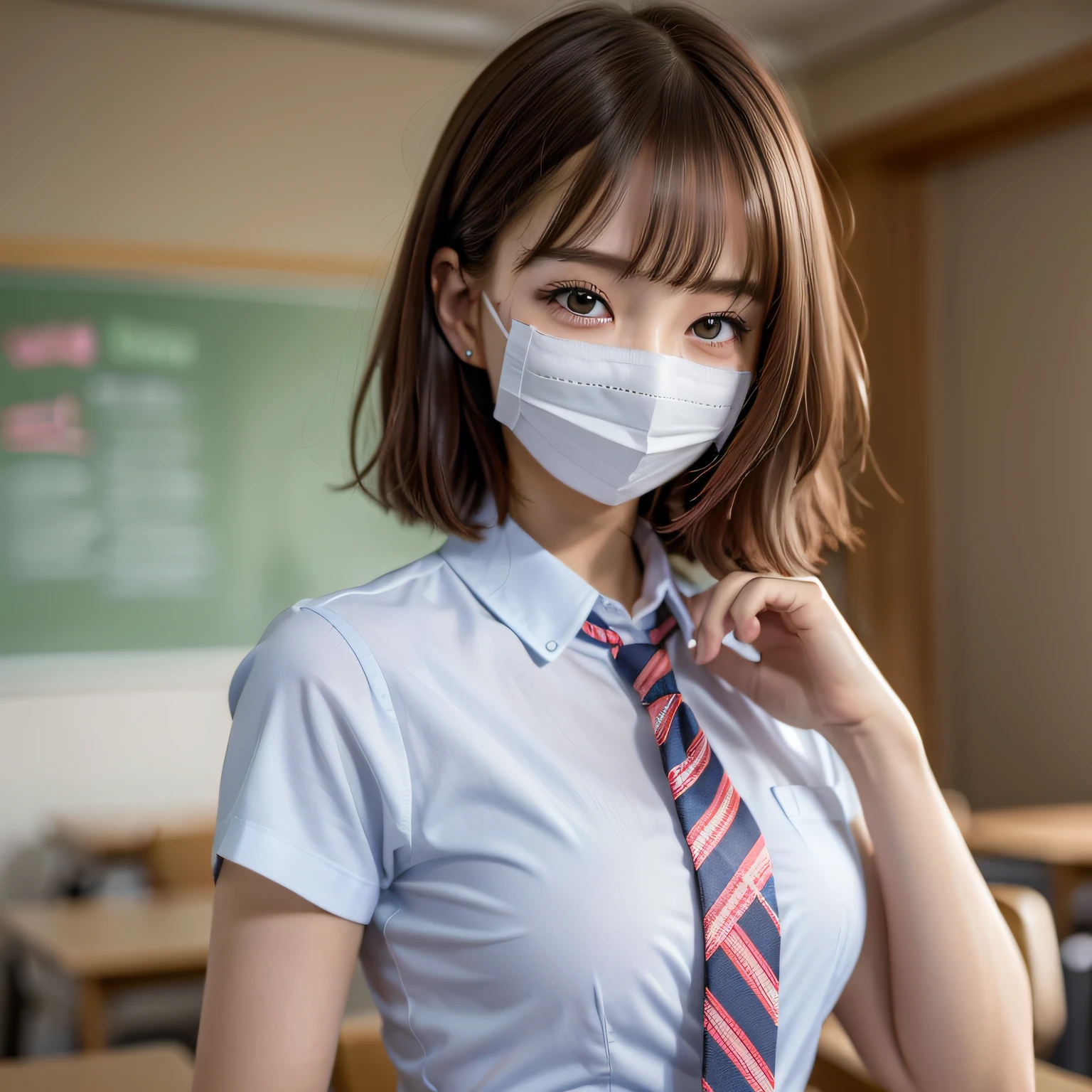 White mask