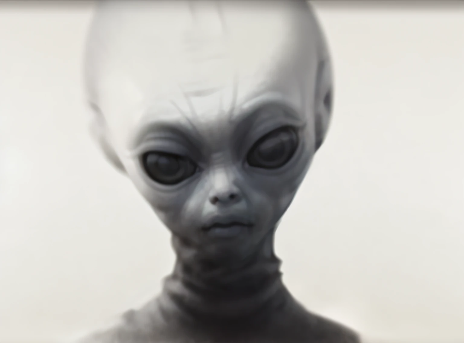 There is a black and white photo of a man with a strange head, zoom on alien face, Grey alien, alien looking, extraterrestial, Reptilian space alien, extraterrestre, Gray alien, realistic alien, portrait of a grey alien, movie still of the alien girl, Grey aliens, Alien features, Extraterrestres