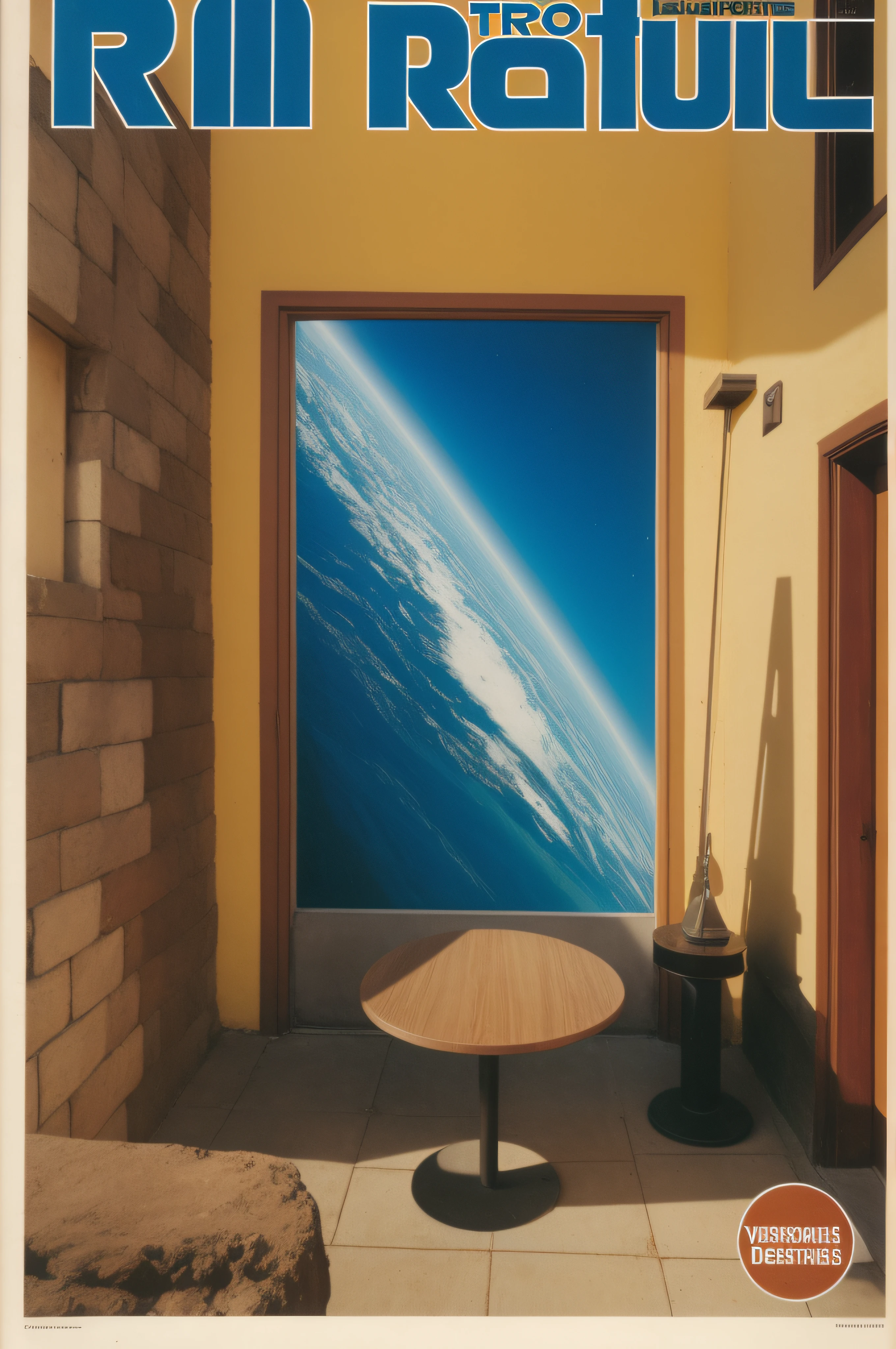 portal, Recortes de revistas dos anos 50, surrealismo, Vindima do Futuro, scientific fiction, cores fortes, foto do filme, Grain, 35 mm, Vincent Di Destino