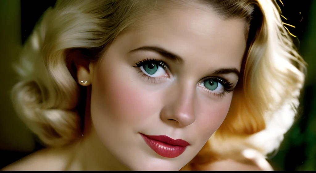 Bombastic 1950s blonde with bulging lips and sexy eyes. Ela usa um batom vermelho e um vestido justo, exuding confidence and sensuality 8Ksexy twenty-two-year-old ginger woman in Victorian lingerie, cabelo longo emaranhado dourado, beautiful erotic woman, looking-into-camera, candid photograph, (beco assustador mal iluminado: 1.3), (foto escura: 1.7), realista, (grain of film: 1.4), (obra-prima: 1.2), sharped image, analogue style, Foto premiada, melhor qualidade, (foto com kodak 400:1.3), Afiada, poros da pele, (sardas beijadas pelo sol no rosto: 0.6), Foto por sally field em cores, (filmado em Fujifilm X-T4:1.2), Maxila angular, high cheekbones, large dull hazelnut eyes, (film imperfections:1.2fotografia