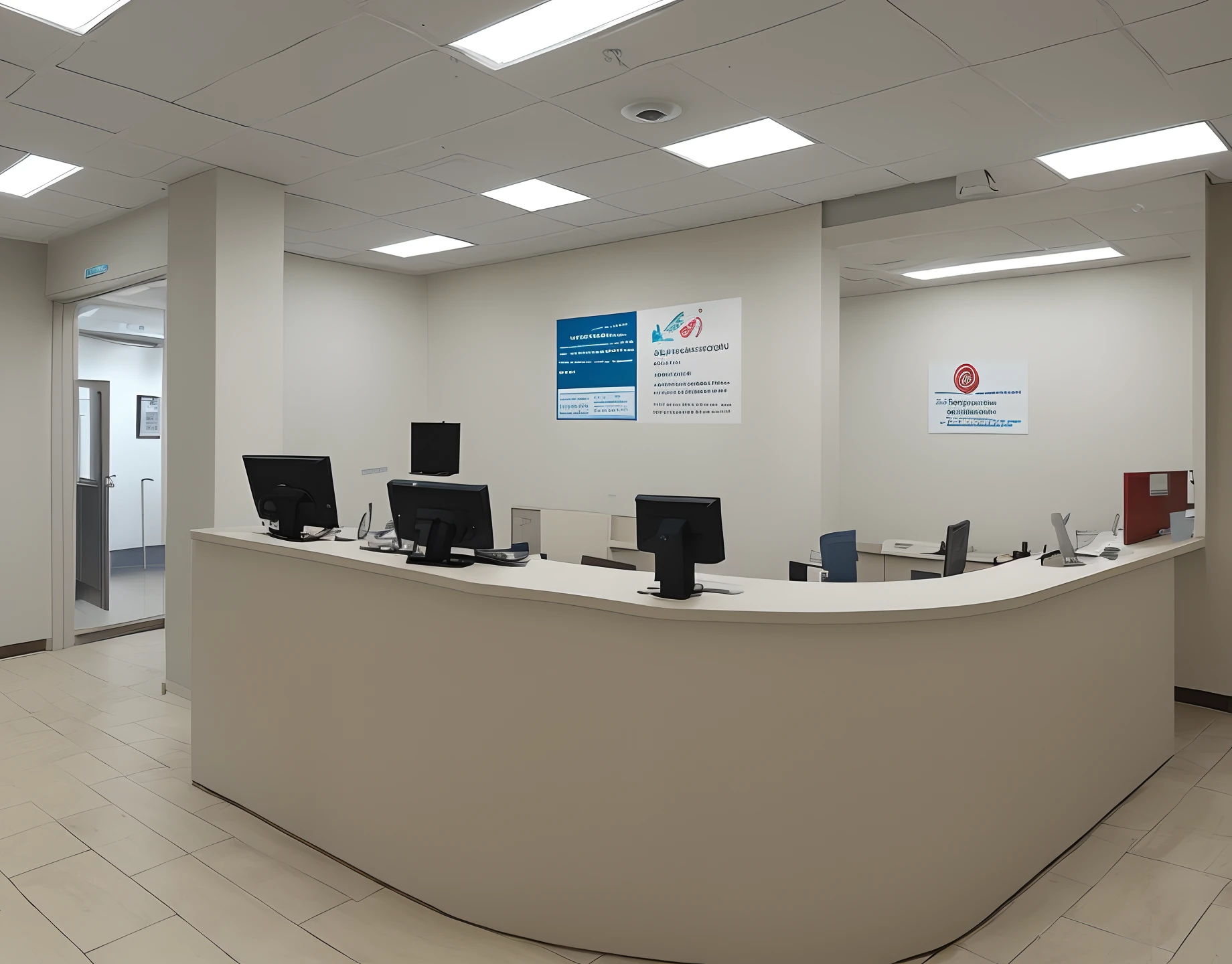Reception of a clinic