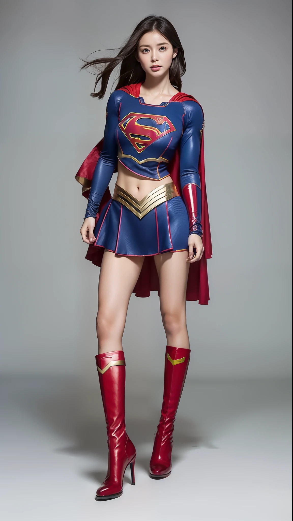 (((Make the most of the original image)))、(((Supergirl Costume)))、(((moribund)))、(((Turning a blind eye)))、(((Clothes are torn)))、、((It is violently destroyed))、(((dead body)))、(((Hanging)))、(((Weakness)))、((Bloody))、((Stockings are torn))、((Top image quality、8K))、((top-quality、8k、​masterpiece:1.3))、Crisp focus:1.2、Beautiful woman with perfect body shape:1.4、Slender abs:1.2、((layers-Cut、huge tit:1.2))、a wet body:1.5、Highly detailed facial and skin texture、