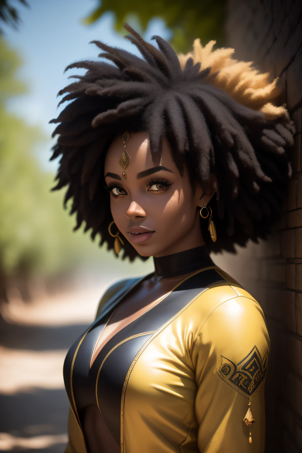 (obra prima)Um closeup de uma mulher jovem negra afro-descendente com cabelos longos, tecendo cabelos negro, como um personagem de fantasia medieval, com cabelos longos, roupas medievais, cabelo comprido, plebeu medieval, mulher trabalhadora, photografia profissional,(Ultra realista),(Ultra Dealhado),(melhor qualidade),(mulher europeia :1.2),(Ultra Detalhado),(ambiente desfocado :1.5),(ambiente profundo)