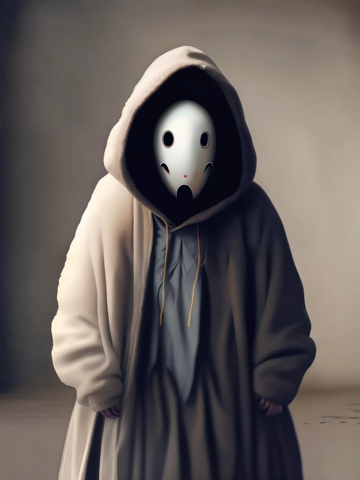 No Face from Spirited Away, no estilo de Alessio Albi, psicodelic