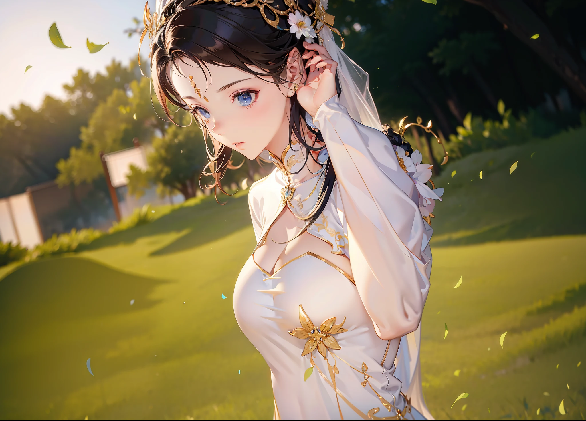 tmasterpiece，Need，8K，huge boob，wedding gown