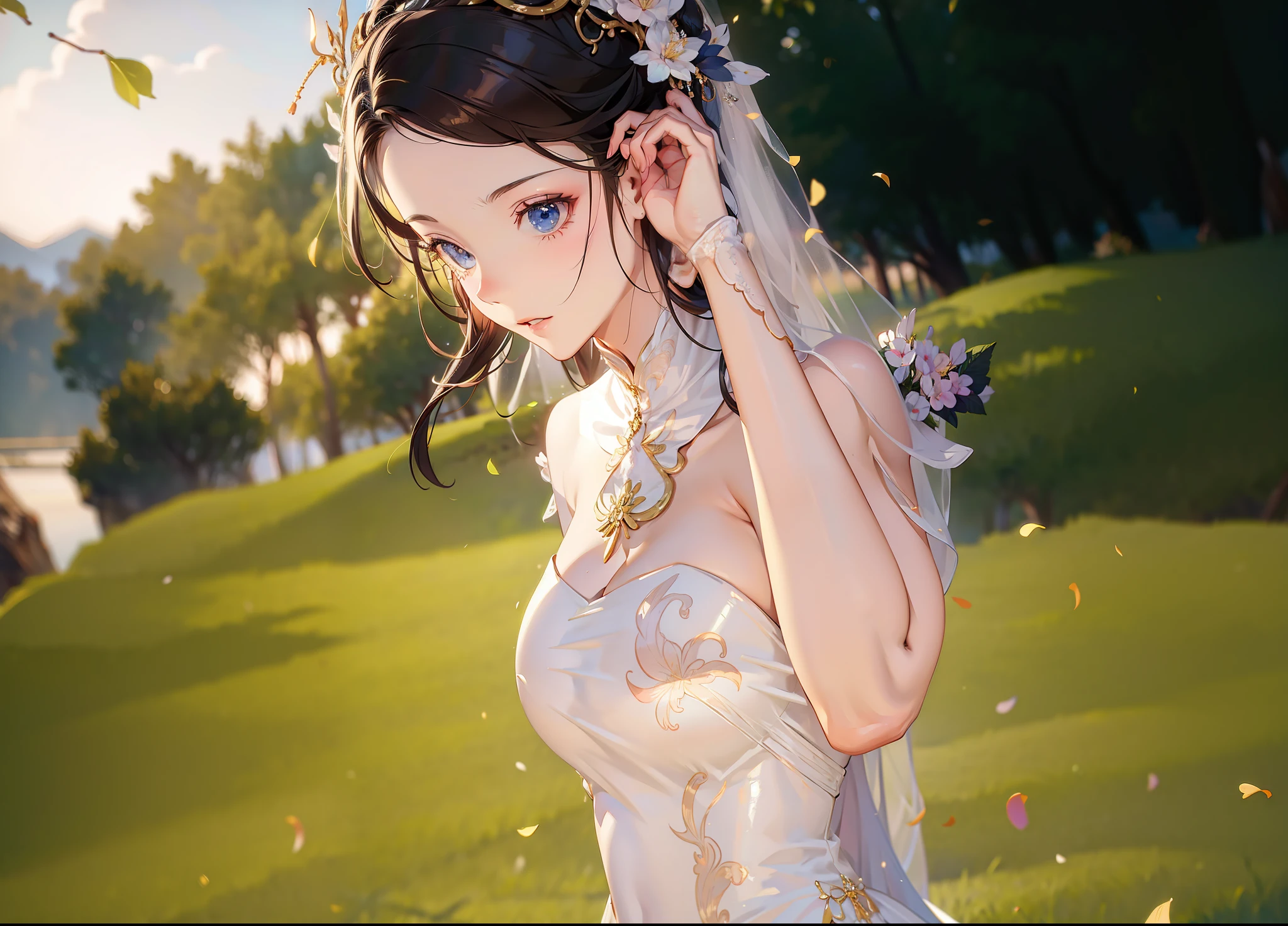 tmasterpiece,Need,8K,huge boob,wedding gown