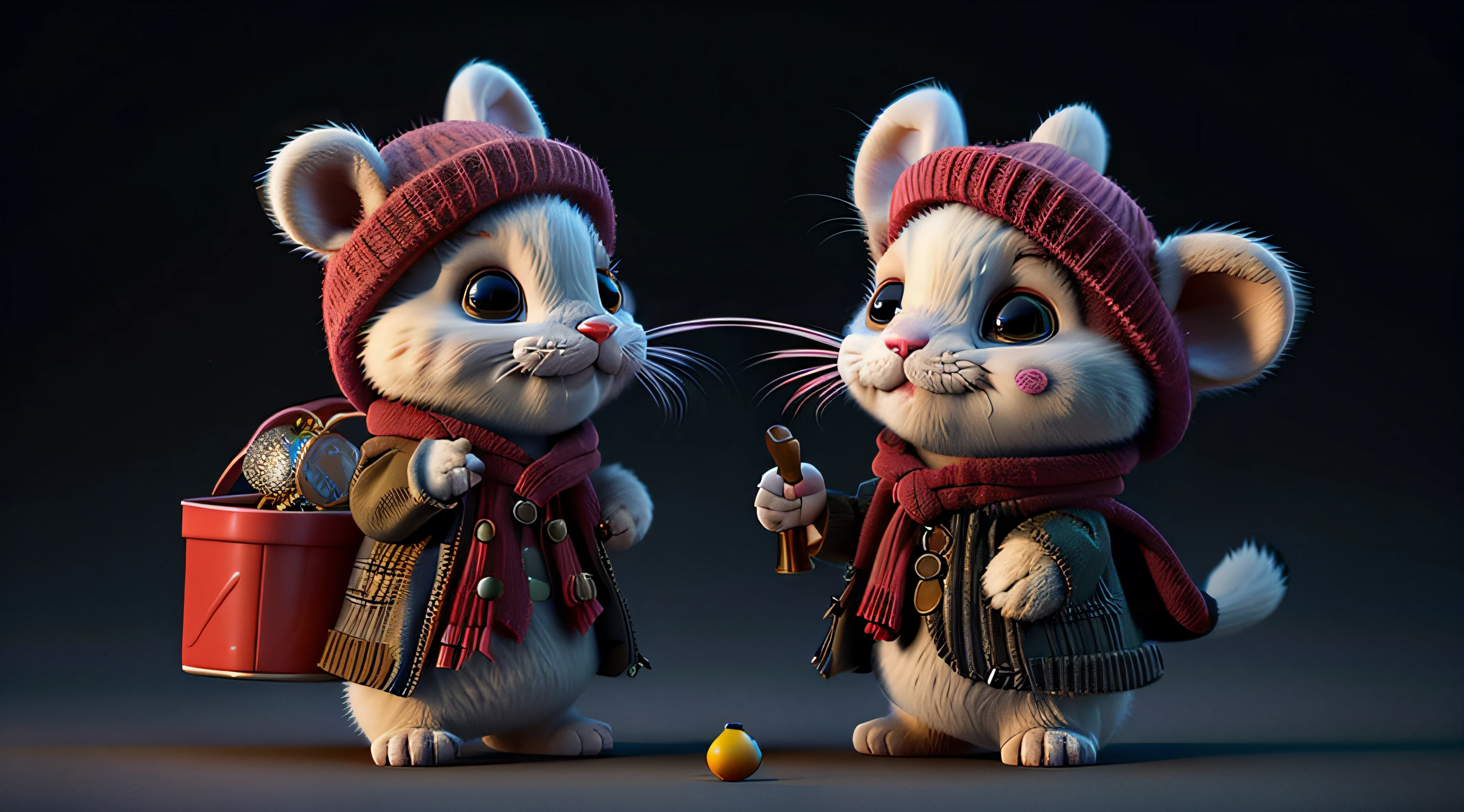 There is a cartoon cat in a suit and hat with a hat in, toon render keyshot, Personagem altamente detalhado, Iconic character of high detail, 3 d render stylized, stylized as a 3d rendering, 3 d character render, Pose formal de retrato estilizado, Caractere estilizado, 3d rendering stylized, anthropomorphic gangster rat, estatueta de brinquedo de vinil