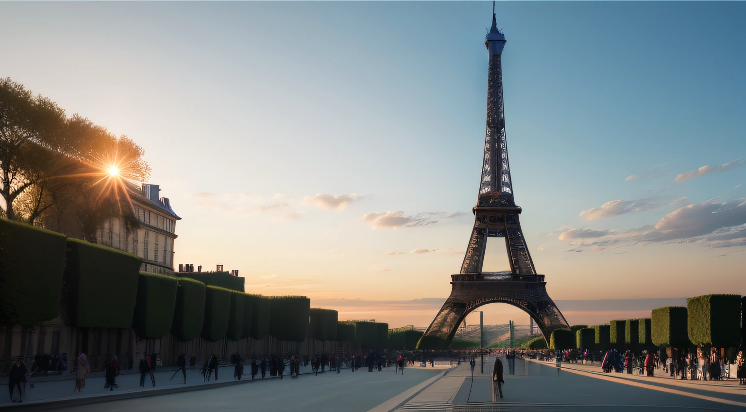 two eiffel tower