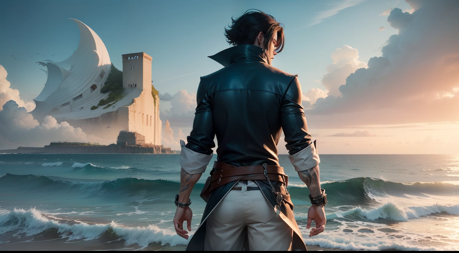 In a seaside town, where the waves whispered ancient stories and the winds carried mysterious secrets, lived an enigmatic character known only as "The Thief of Destinies". He was said to possess the power to steal people's destinies, altering the course of their lives in unpredictable ways.