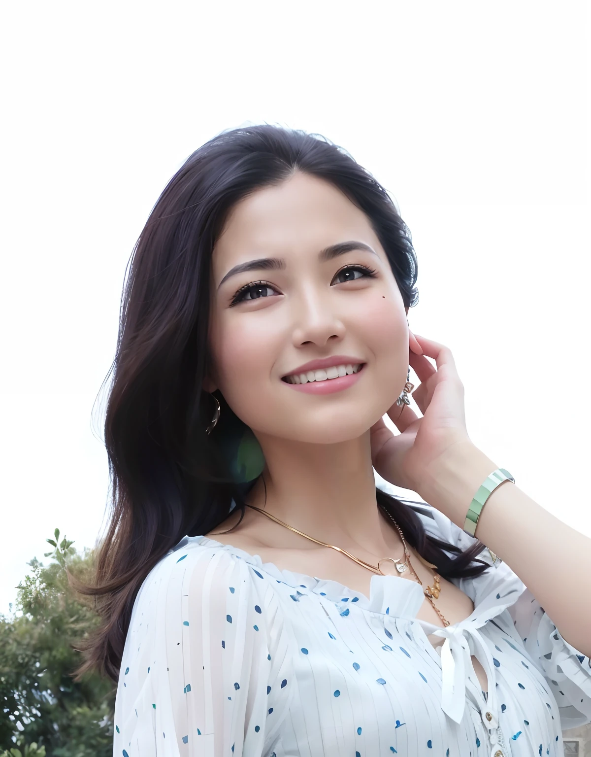 (RAW, analogue, Nikon Z 14mm ultra-wide angle lens, award-winning glamour photograph, ((best quality)), ((masterpiece)), ((realistic)), skin pores, subsurface scattering, radiant light rays, high-res, detailed facial features, high detail, sharp focus, smooth, aesthetic, extremely detailed, (extremely detailed eyes, extremely detailed iris), extremely detailed hair, extremely detailed skin, extremely detailed clothes, octane render, photorealistic, realistic, post-processing, max detail, realistic shadows, roughness, natural skin texture, real life, ultra-realistic, photorealism, photography, 8k UHD, photography, hdr, intricate, elegant, highly detailed, sharp focus, stunning, beautiful, gorgeous), (masterpiece:1.2, best quality1:1, ultra-detailed:1.2, best shadow, 8k:1.1), (massive city:1.3, rooftop:1.1, city structures below, handrails), (contrasting background, bright background), (beautiful detailed face), high contrast, (perfect illumination:1.2, beautiful color, delicate color), ((cinematic light)), colorful, hyper detail, dramatic light, intricate details, (1 girl, solo, brown hair, smiling face, short hair, wavy hair:1.1, blue eyes, dynamic angle, white tanktop, jeans, cowboy shot, arms down), depth of field