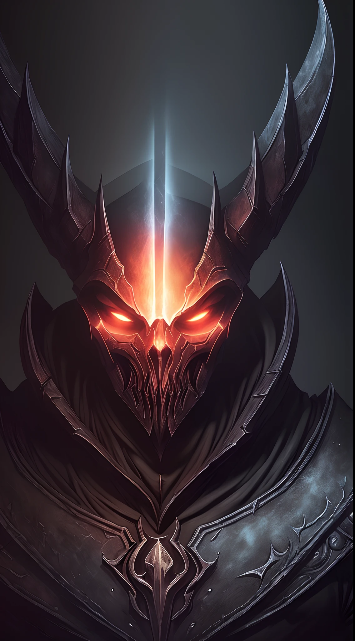 illustration, cartoon, dark colors, soothing tones, epic realistic, diablo 4 wallpaper, (dark background:1.7)