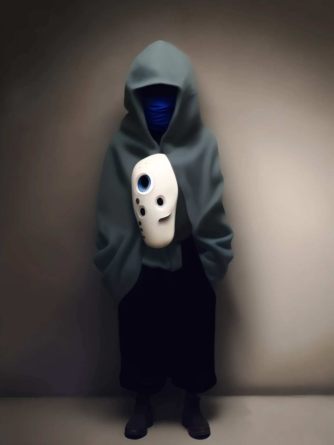No Face from Spirited Away, no estilo de Alessio Albi, cute, fantasy