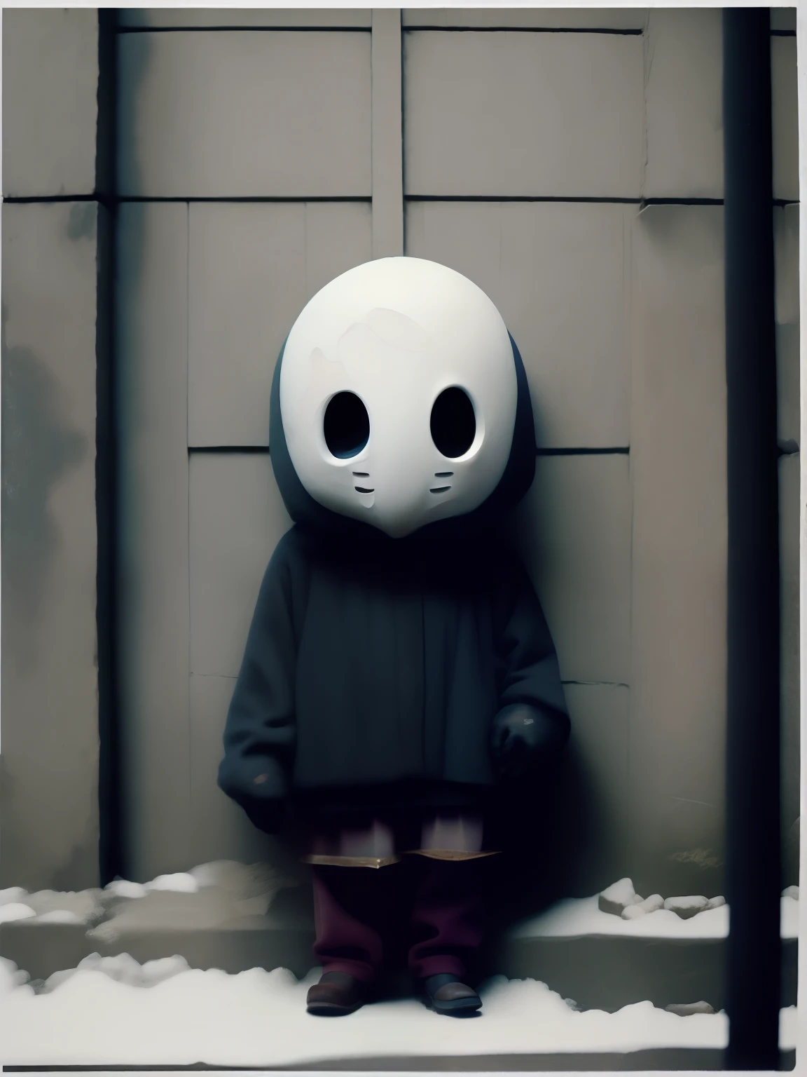 No Face from Spirited Away, no estilo de Alessio Albi, cute, fantasy