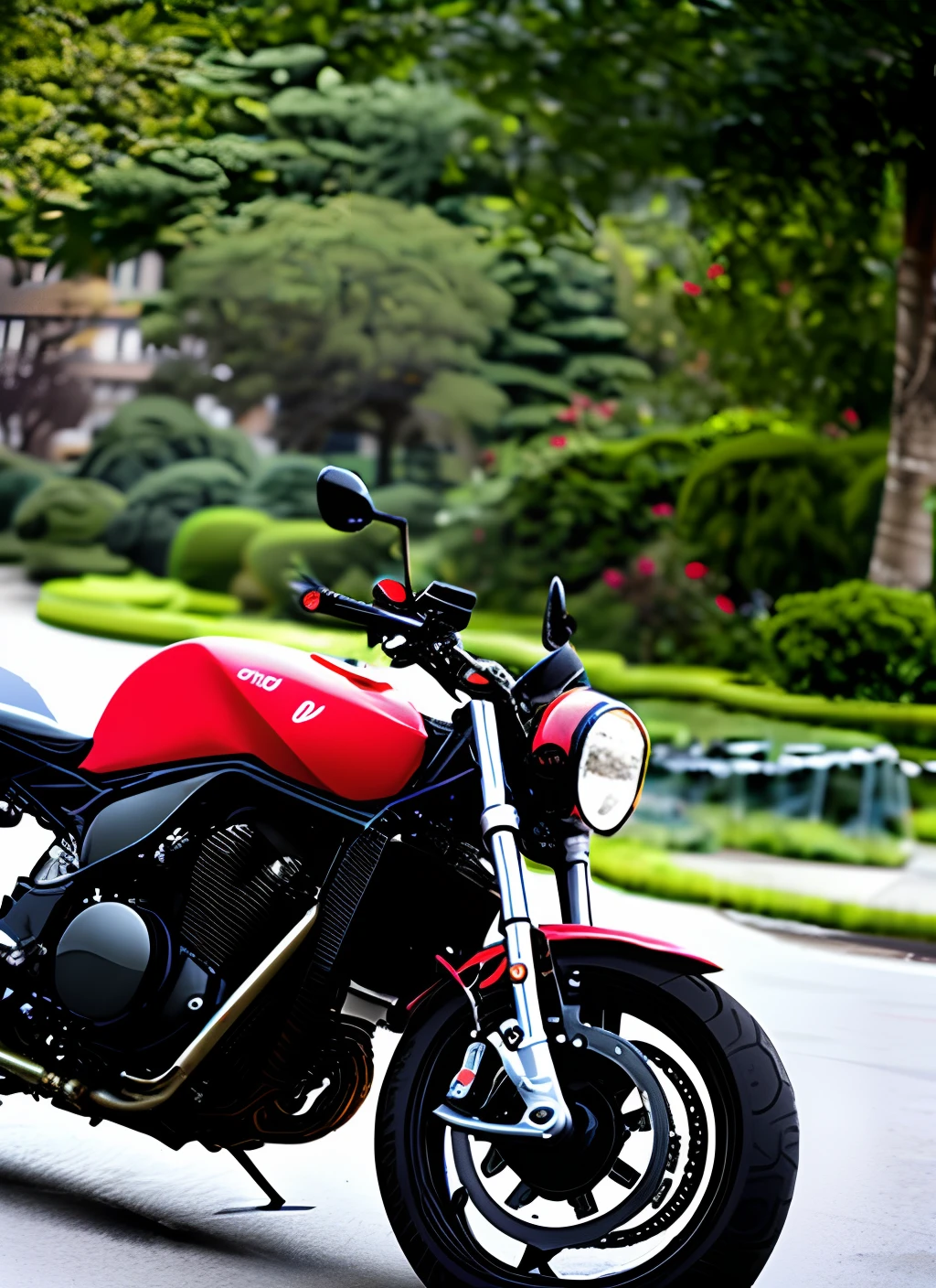 the motorcycle
