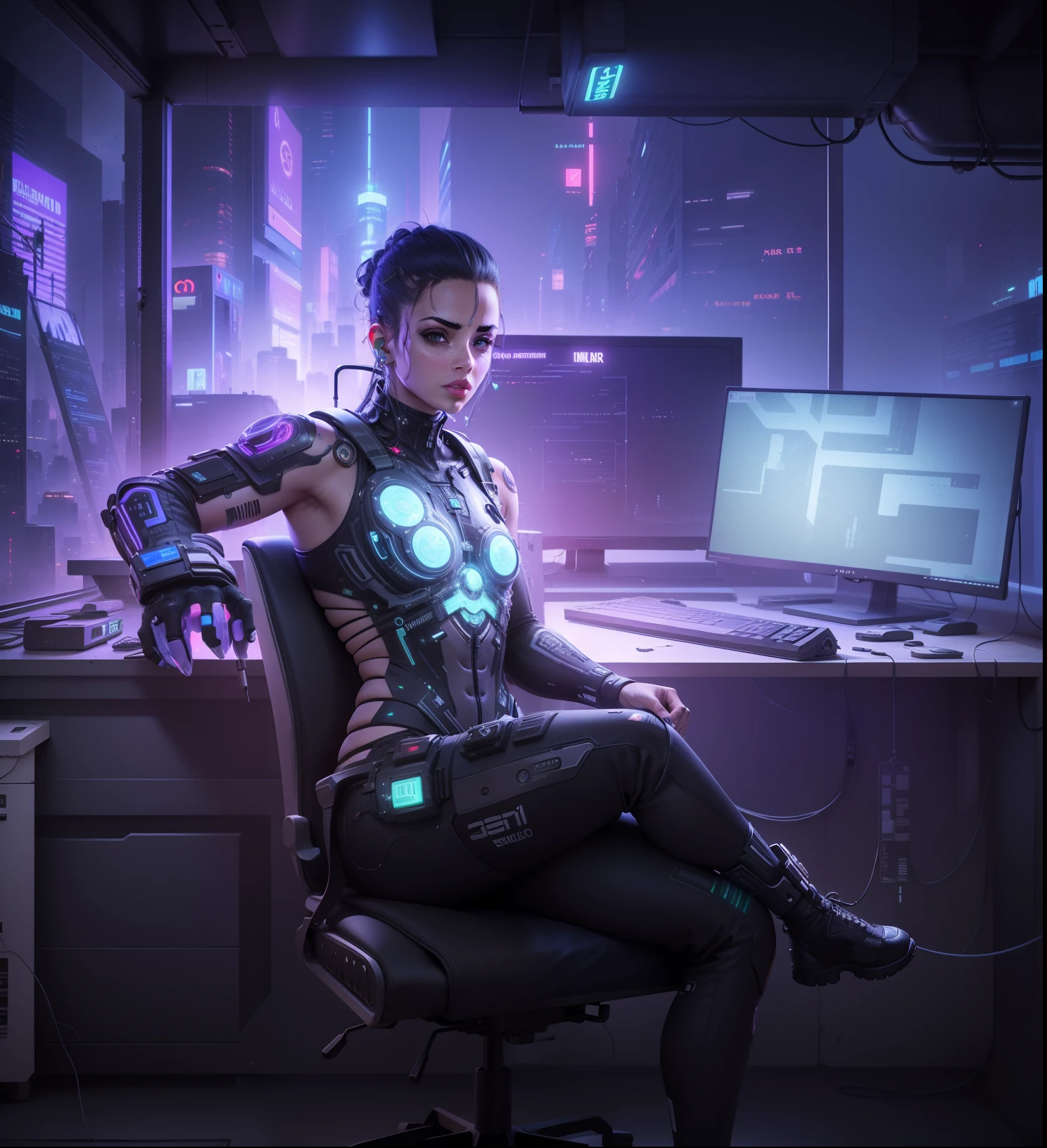 Melhorar qualidade, 8k, cyberpunk